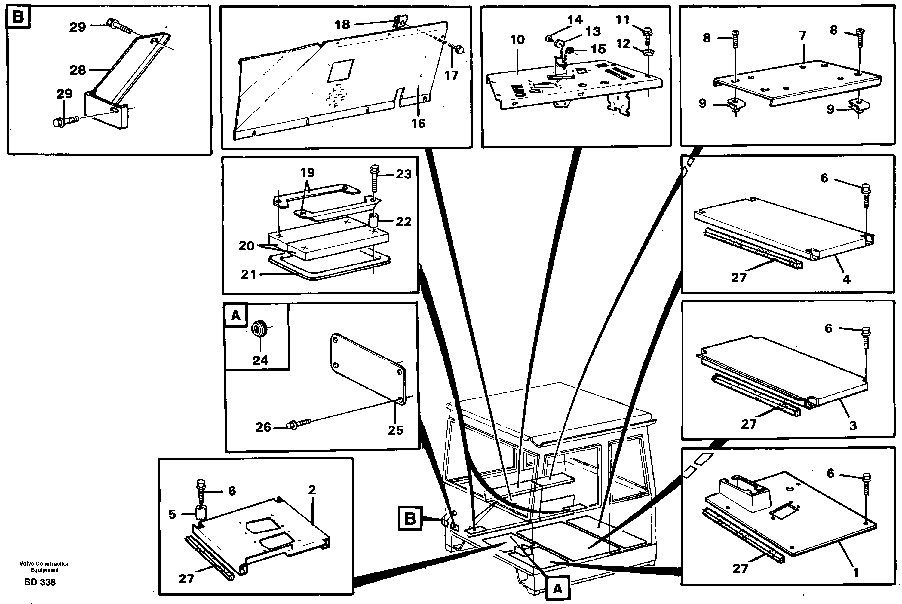 Floor panel VOE11057205 VOLVO