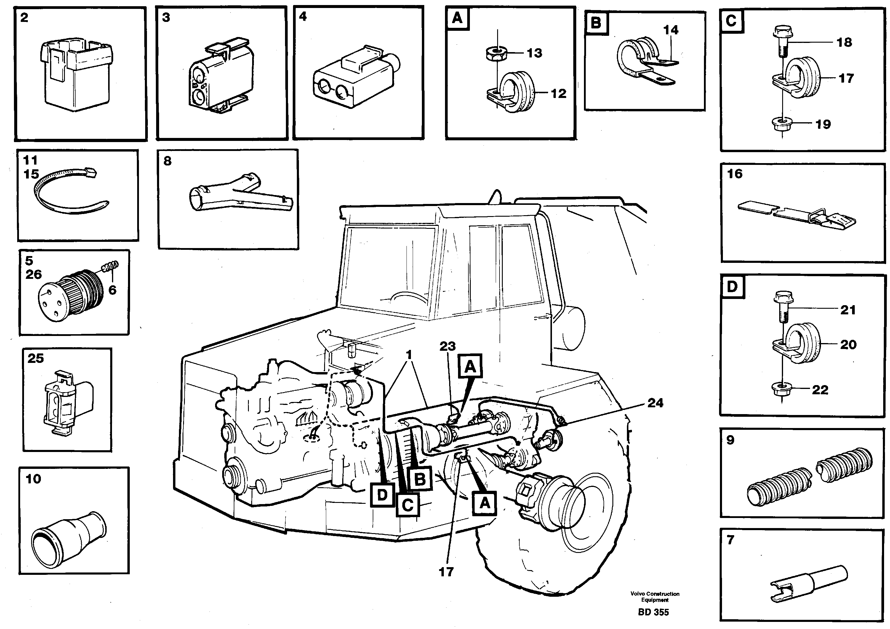 Rubber cushion VOE11061439 VOLVO