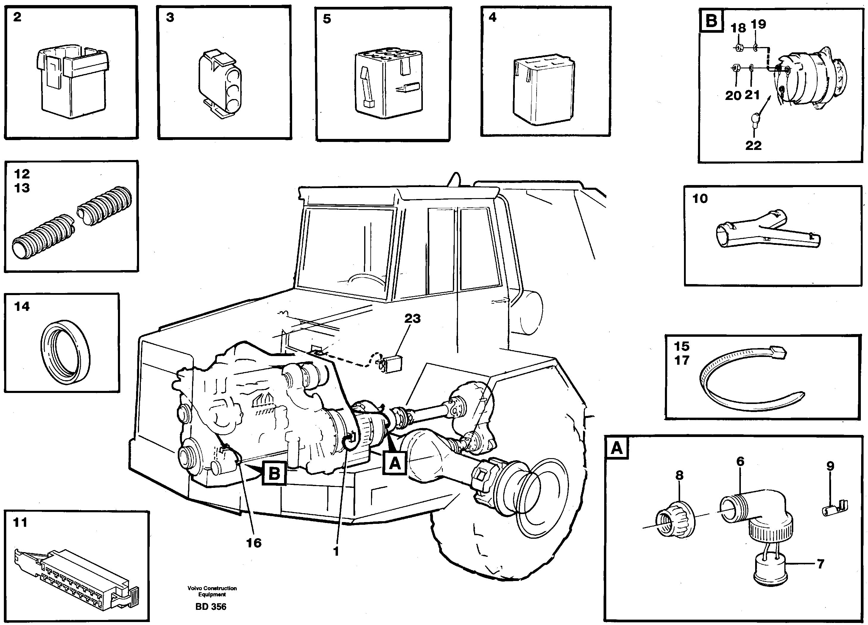 Rubber cushion VOE11061739 VOLVO