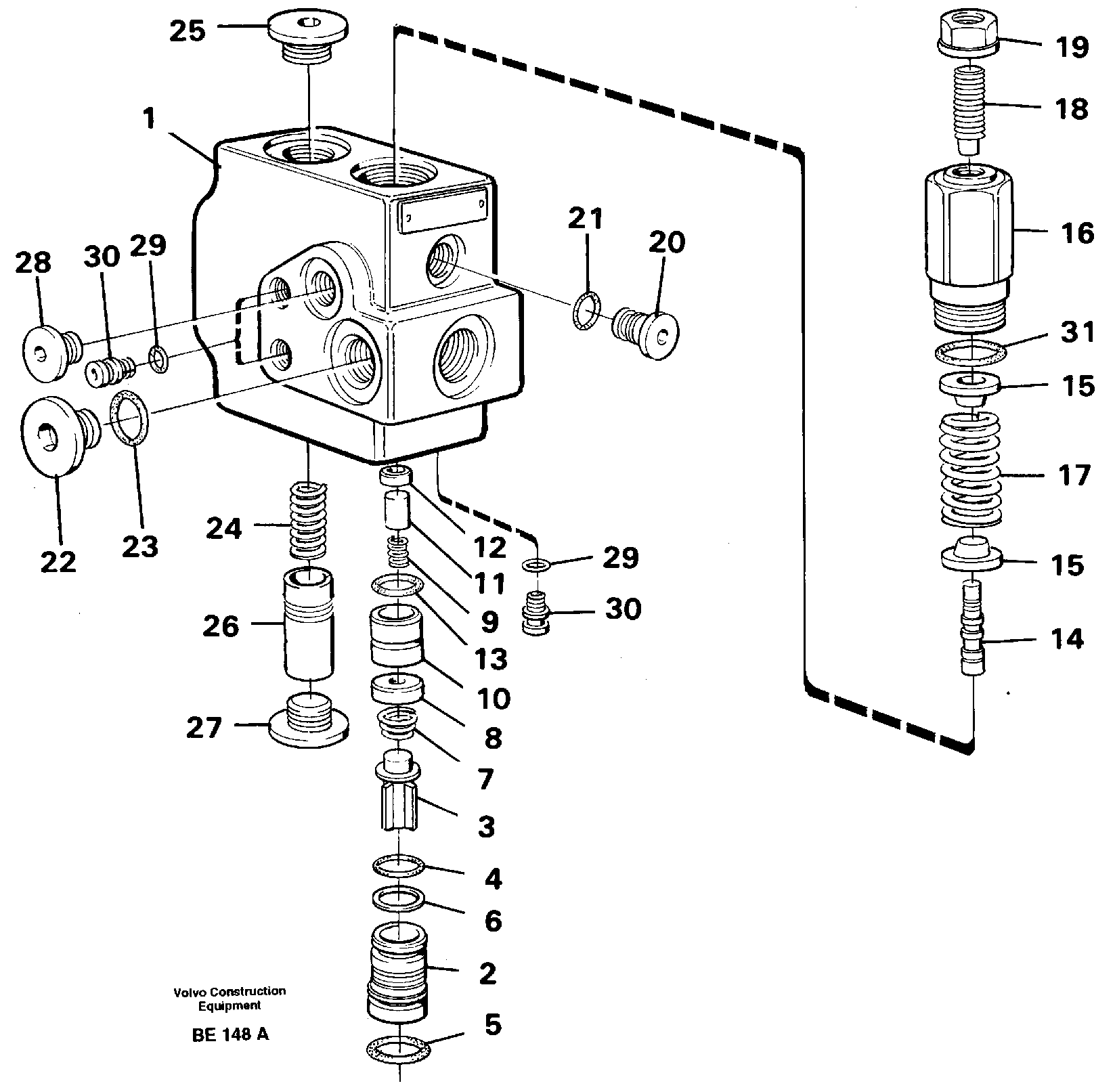 Tube assembly L.h. VOE13962989 VOLVO