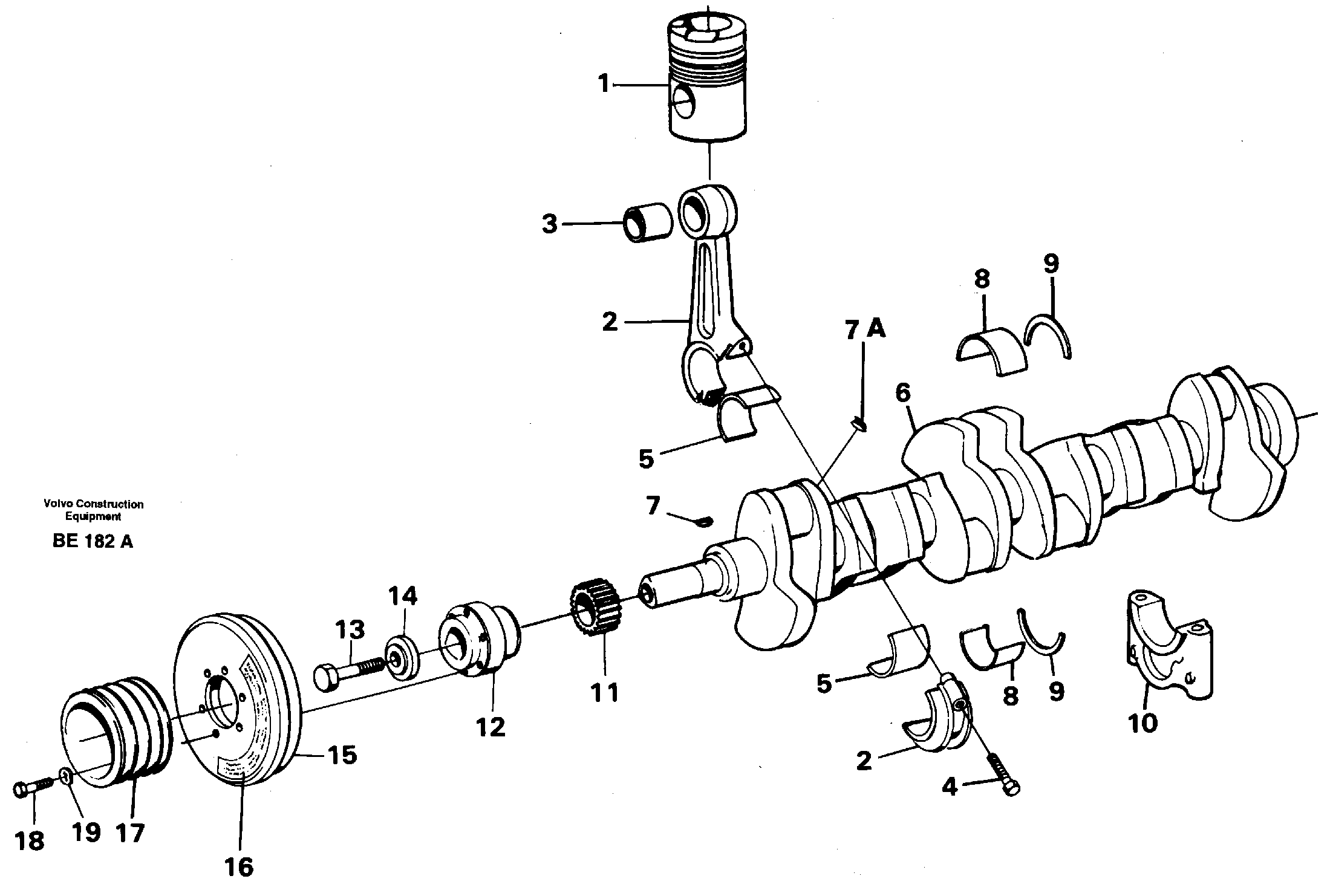 Pull rod VOE6888740 VOLVO