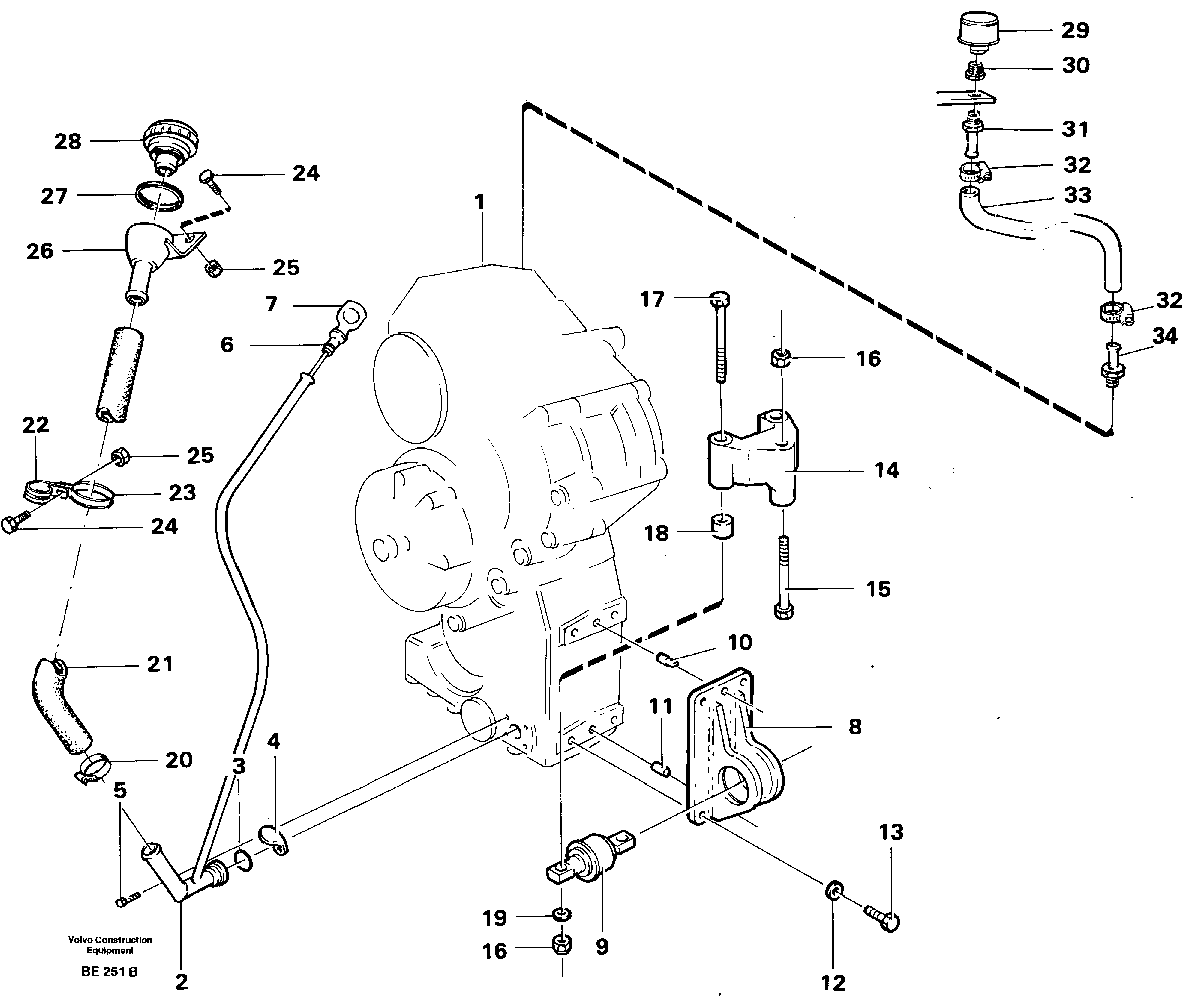Heating Pipe VOE11050007 VOLVO