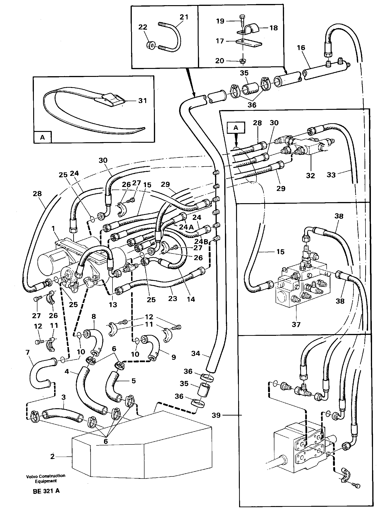 Timing gear casing VOE932104 VOLVO