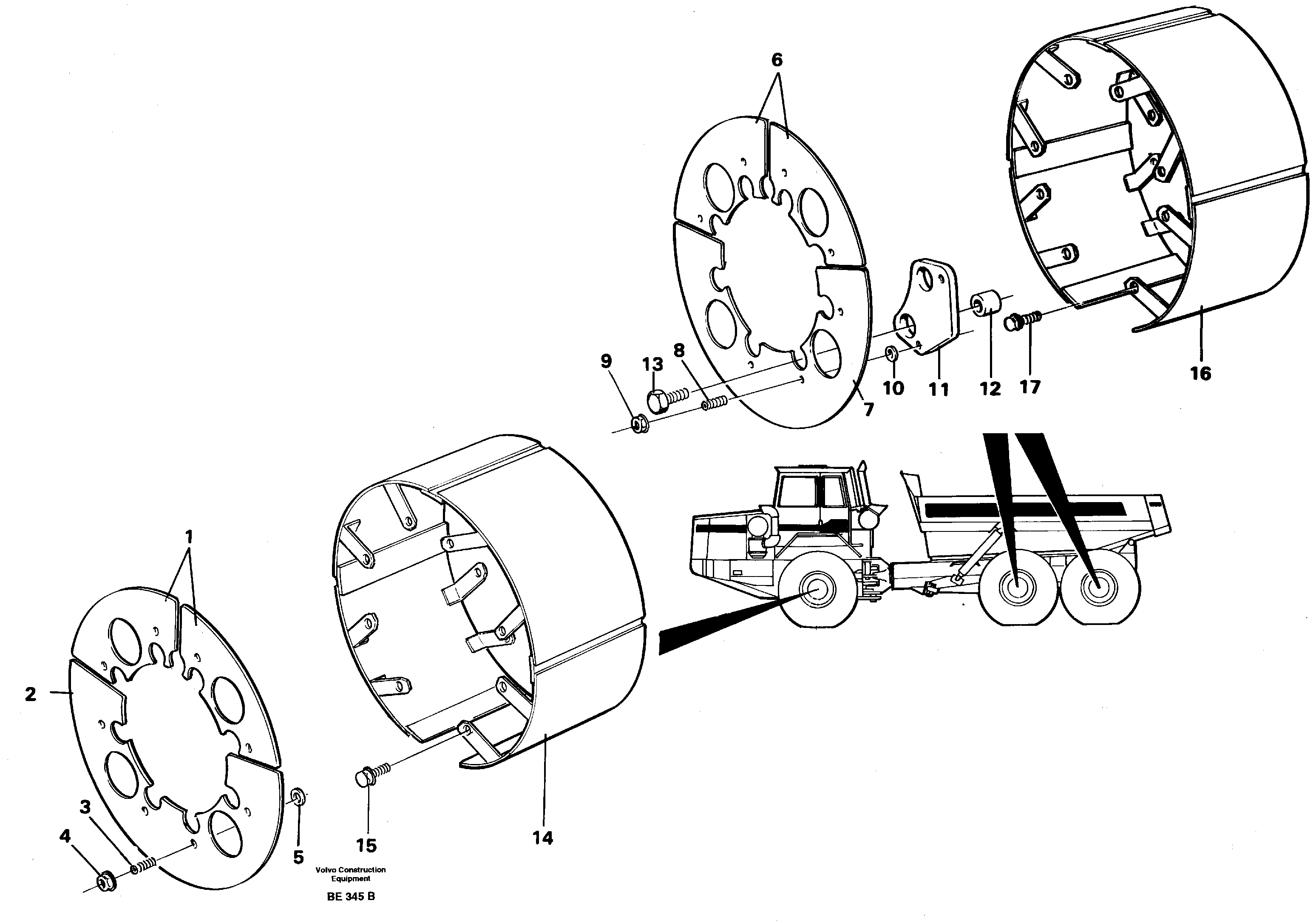 Brake Shield VOE11060613 VOLVO