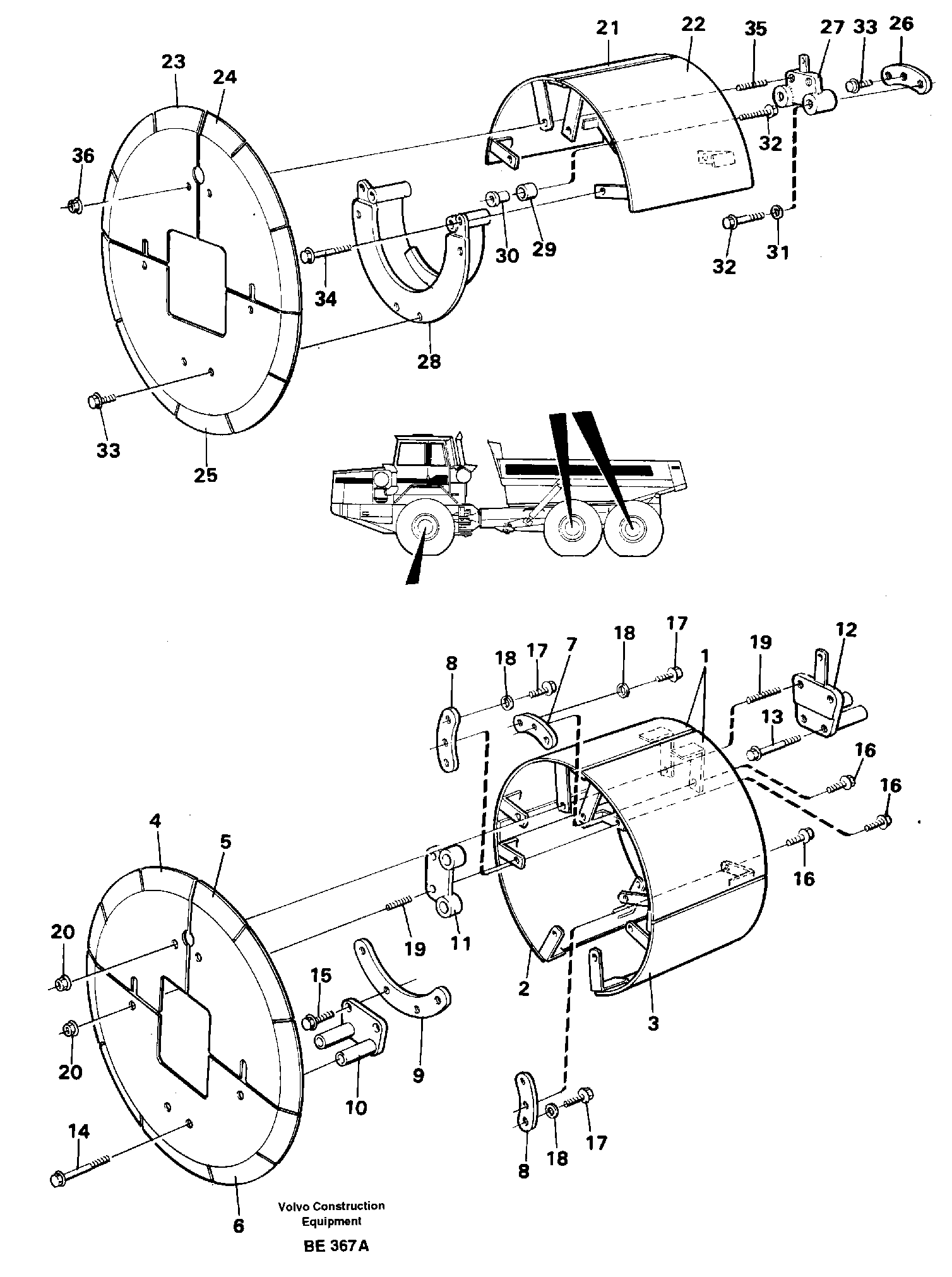 Seat frame VOE11061880 VOLVO