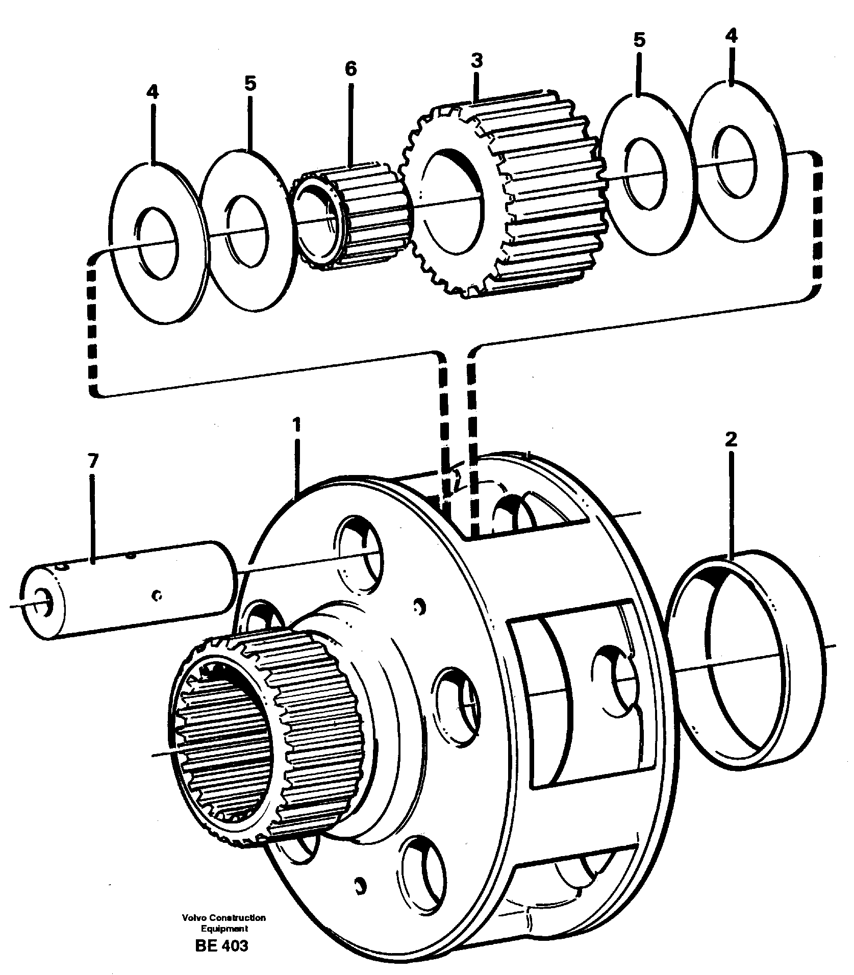 Планетарный комплект VOE11036581 VOLVO