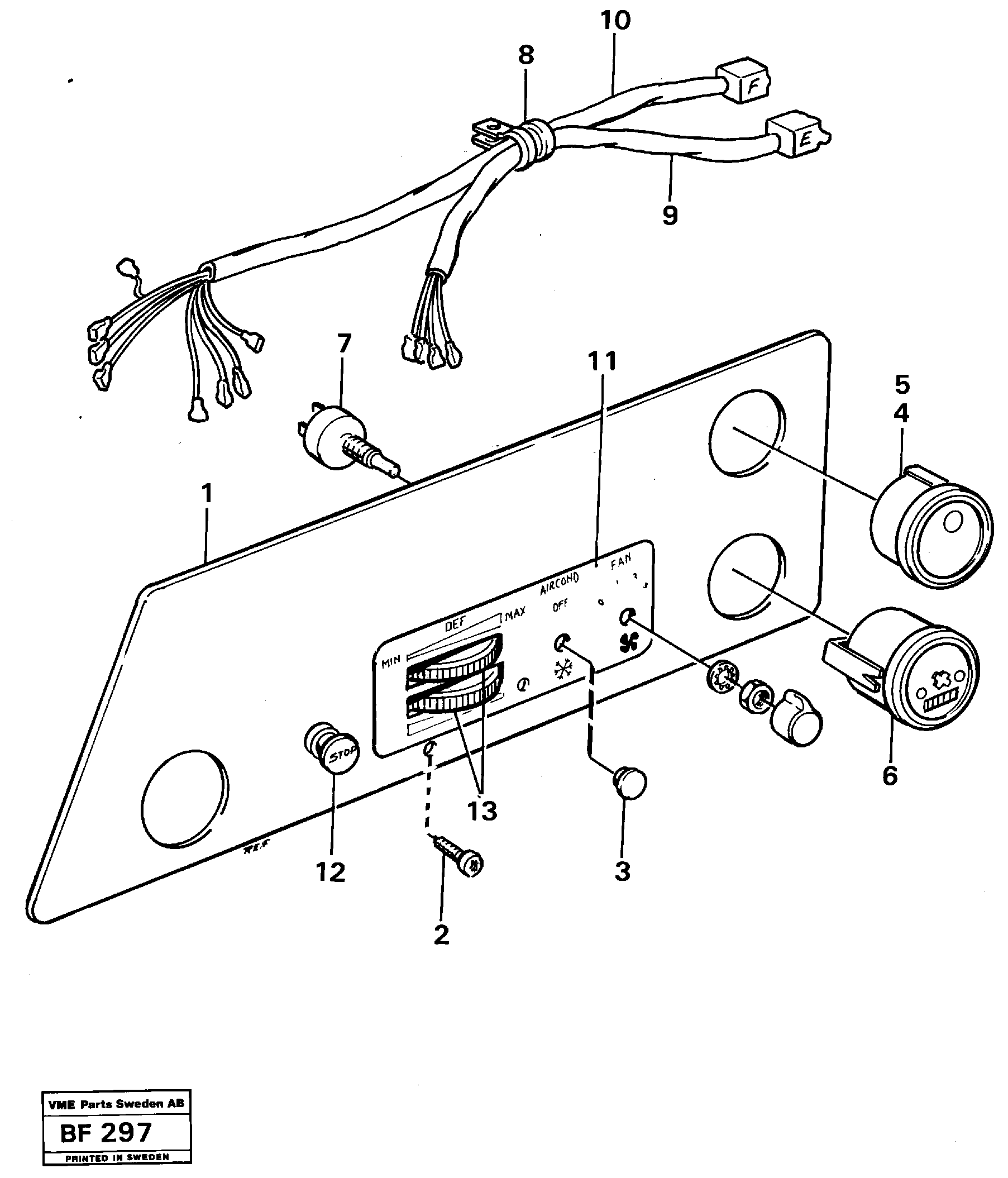 Cable harness VOE11061501 VOLVO