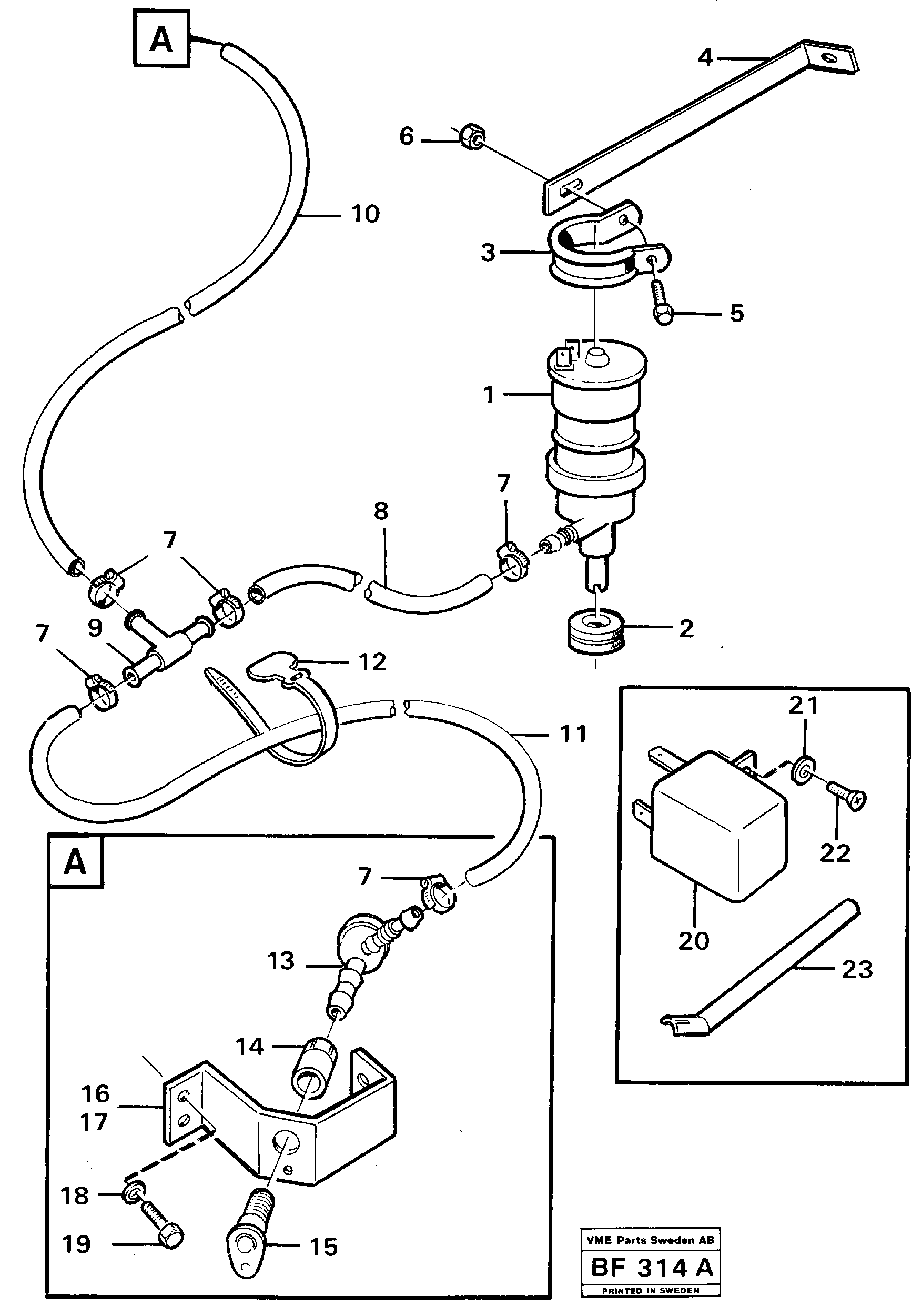 Heating Pipe VOE4823970 VOLVO