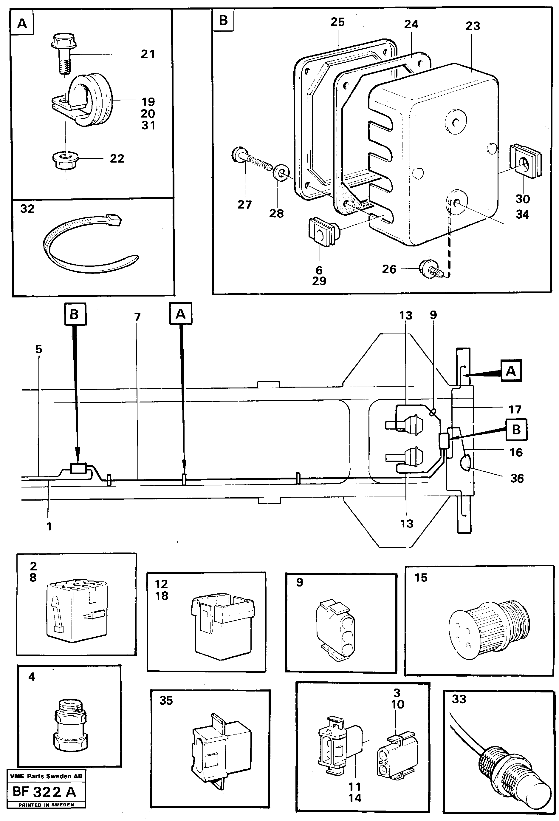 Cable harness VOE11061613 VOLVO