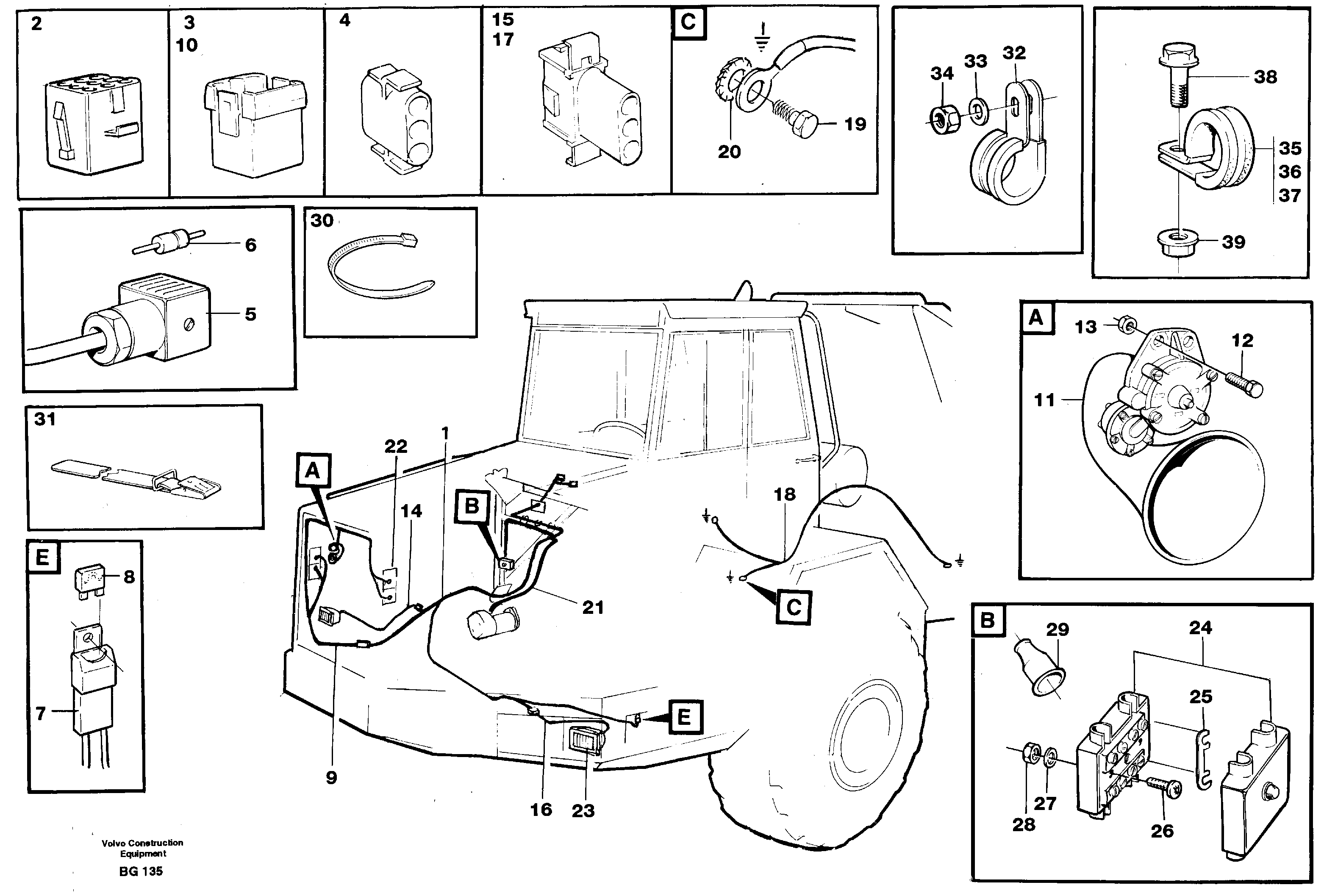 Rubber cushion VOE11062640 VOLVO