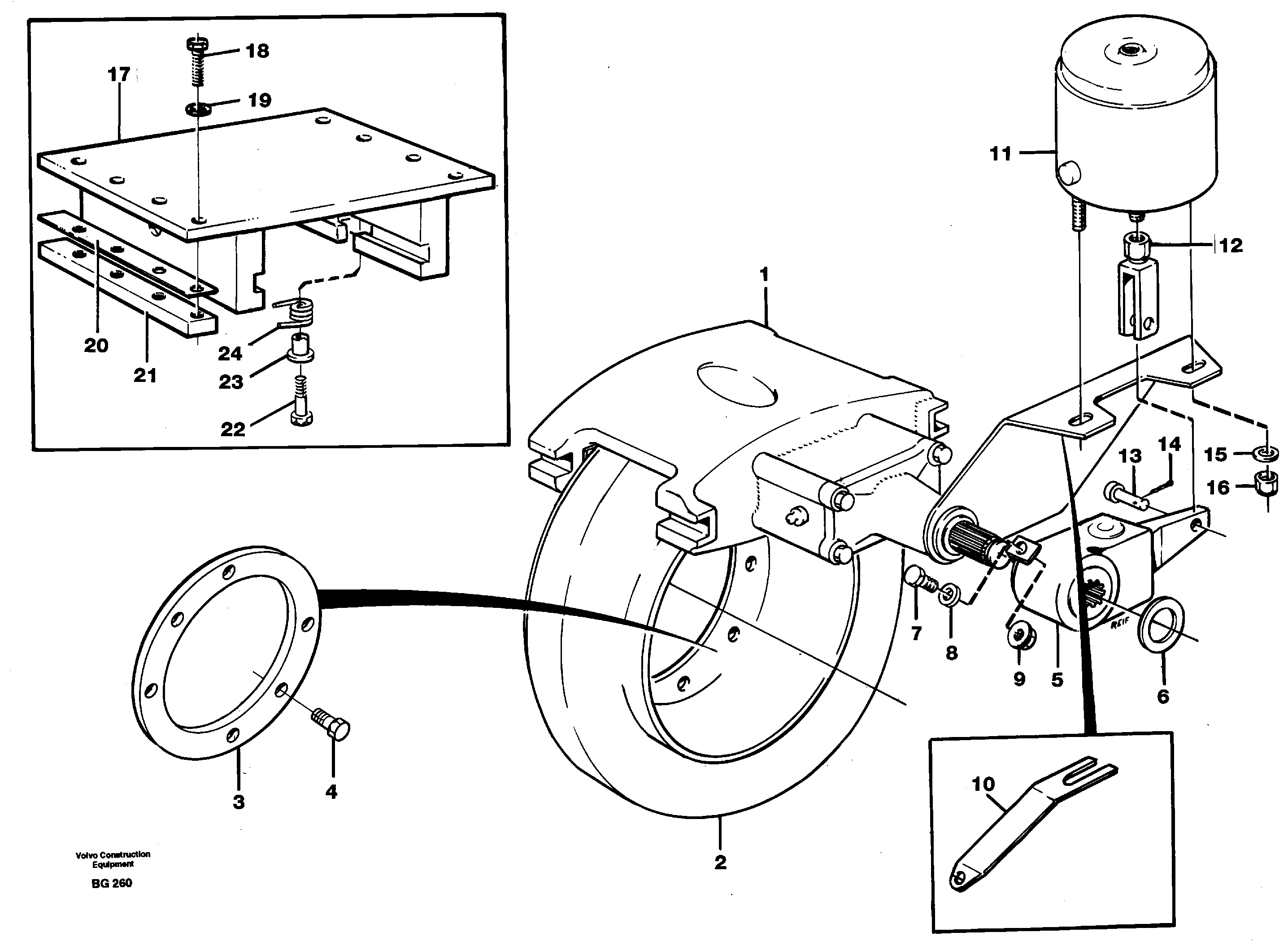 Protecting plate VOE11055819 VOLVO