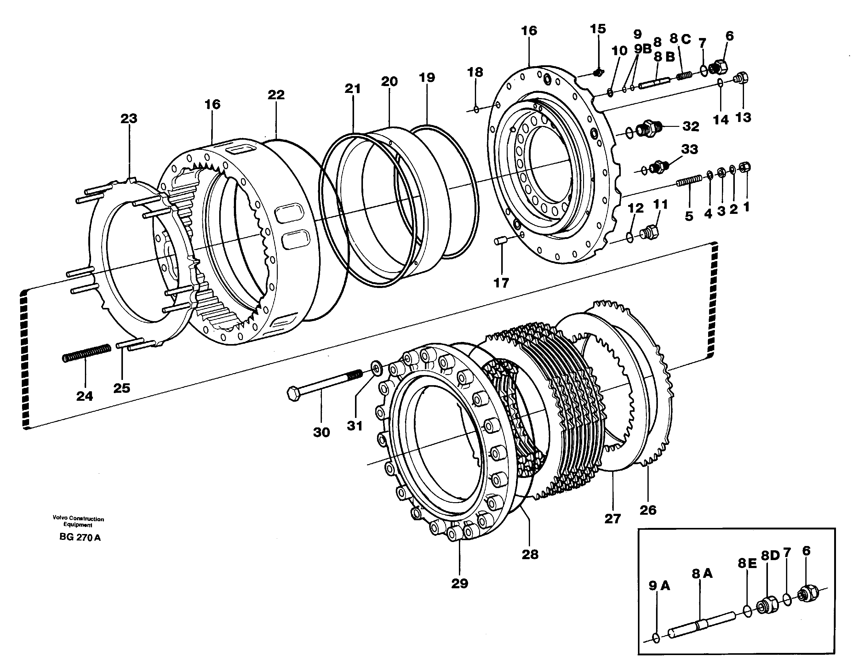 For upper engine part MI13807802 VOLVO