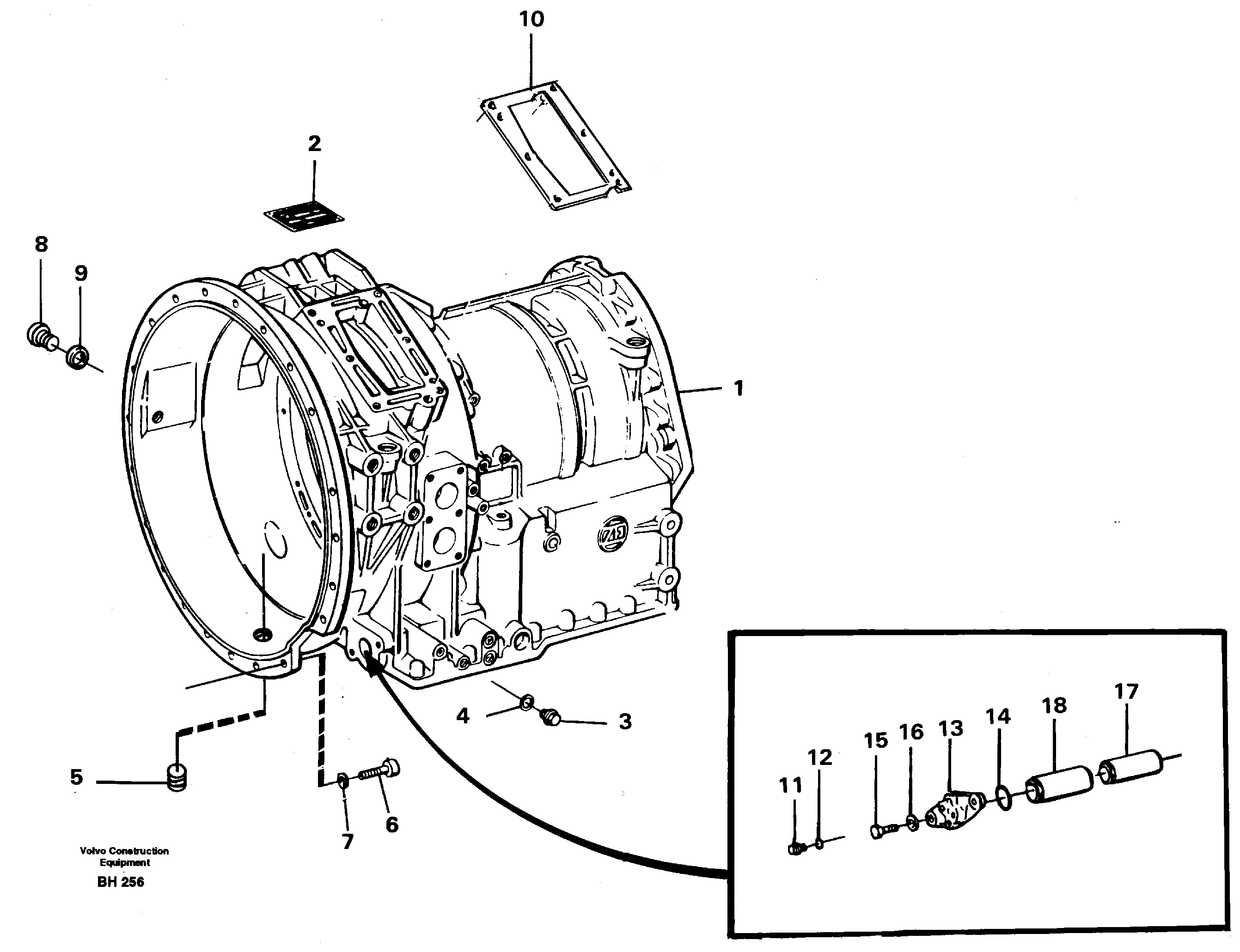 Rubber Clamp VOE11701307 VOLVO