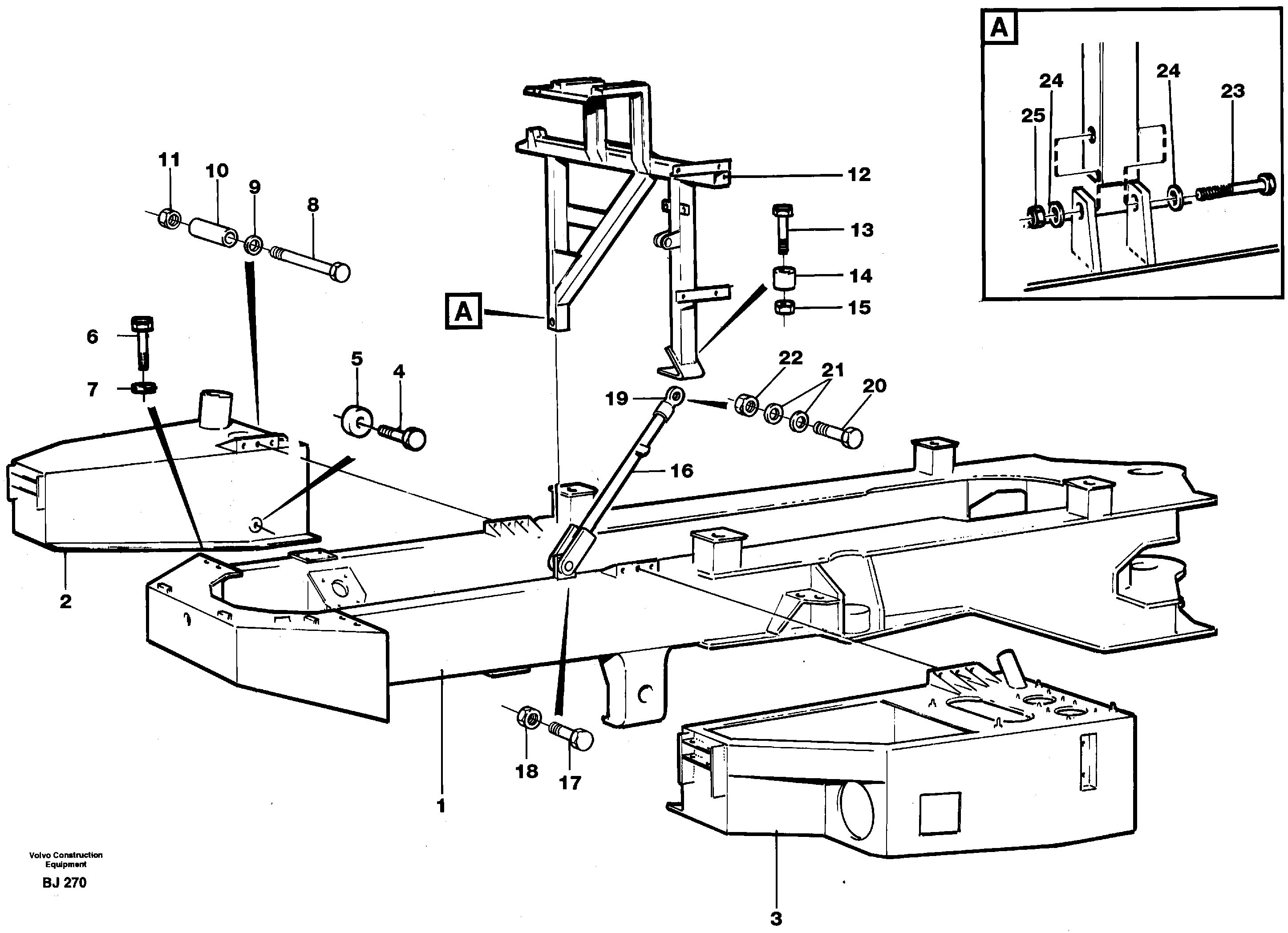 Front frame VOE11052275 VOLVO