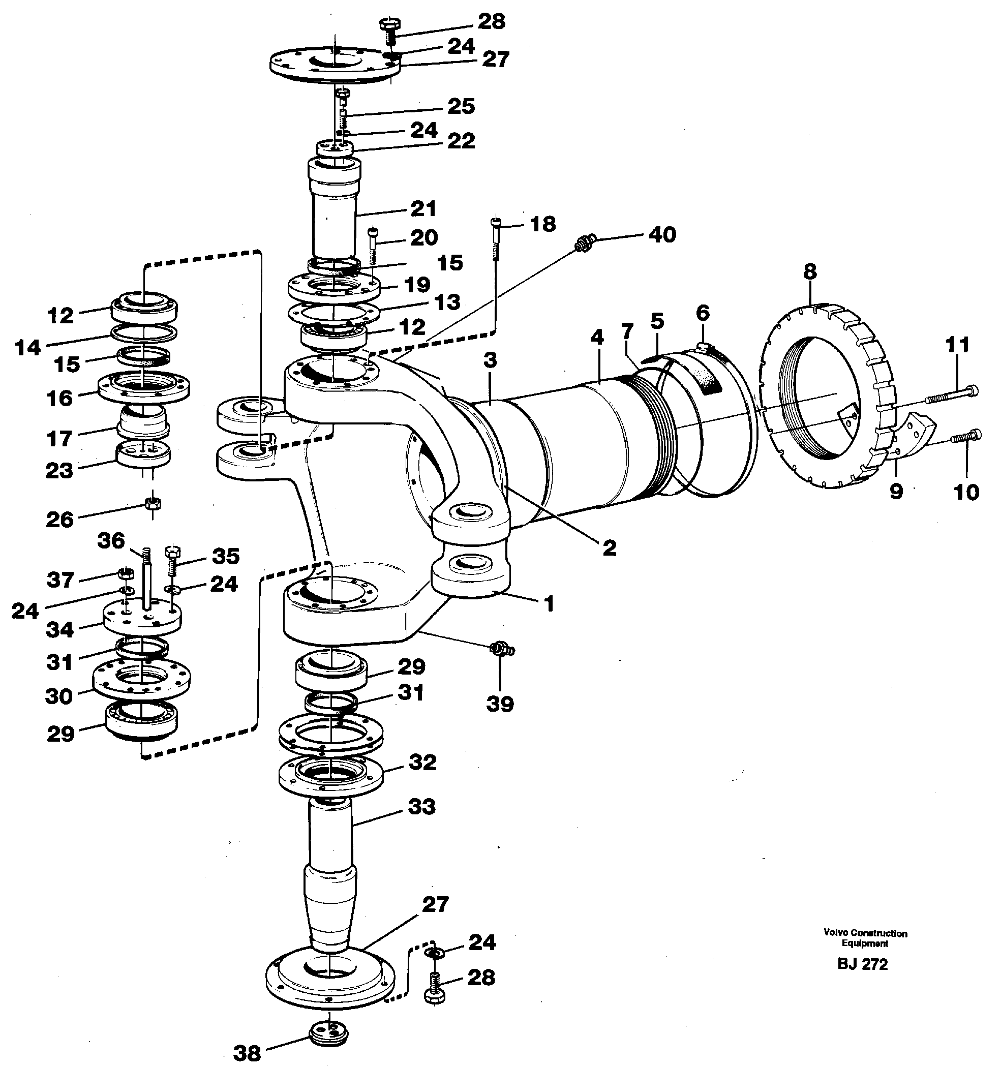 Bearing Spindle VOE11052907 VOLVO