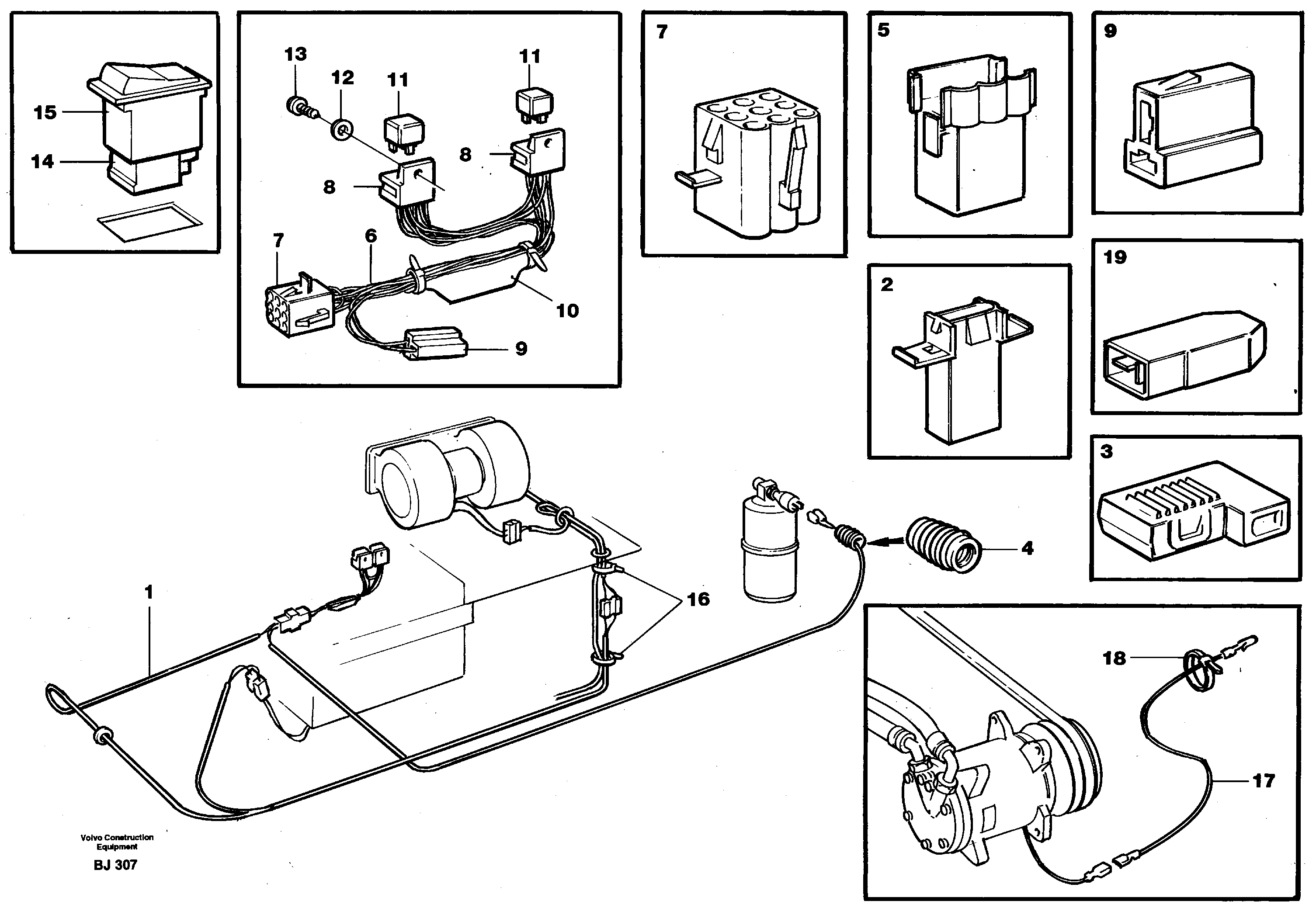 Rubber cushion VOE11063521 VOLVO