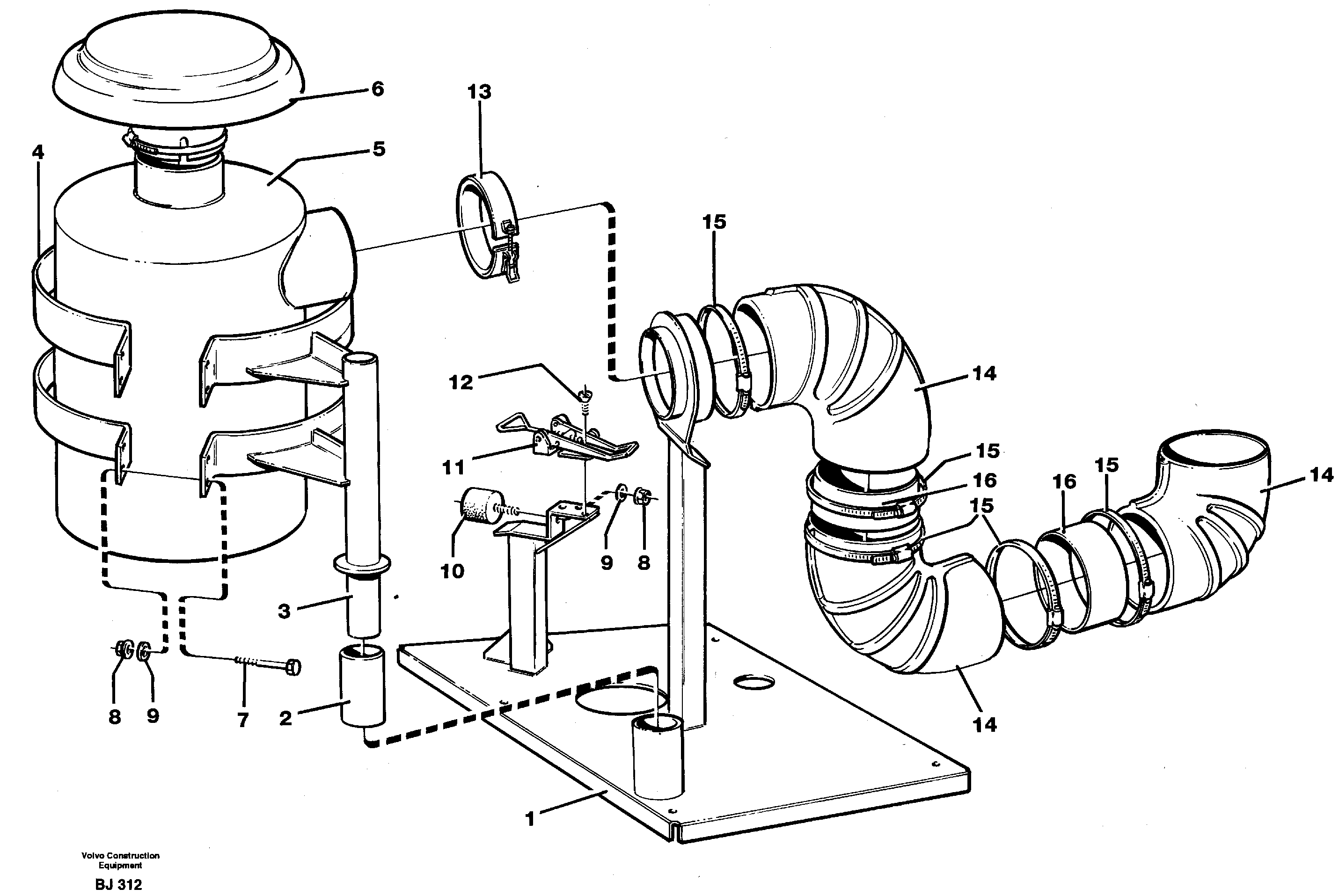 Heating Pipe VOE11063153 VOLVO