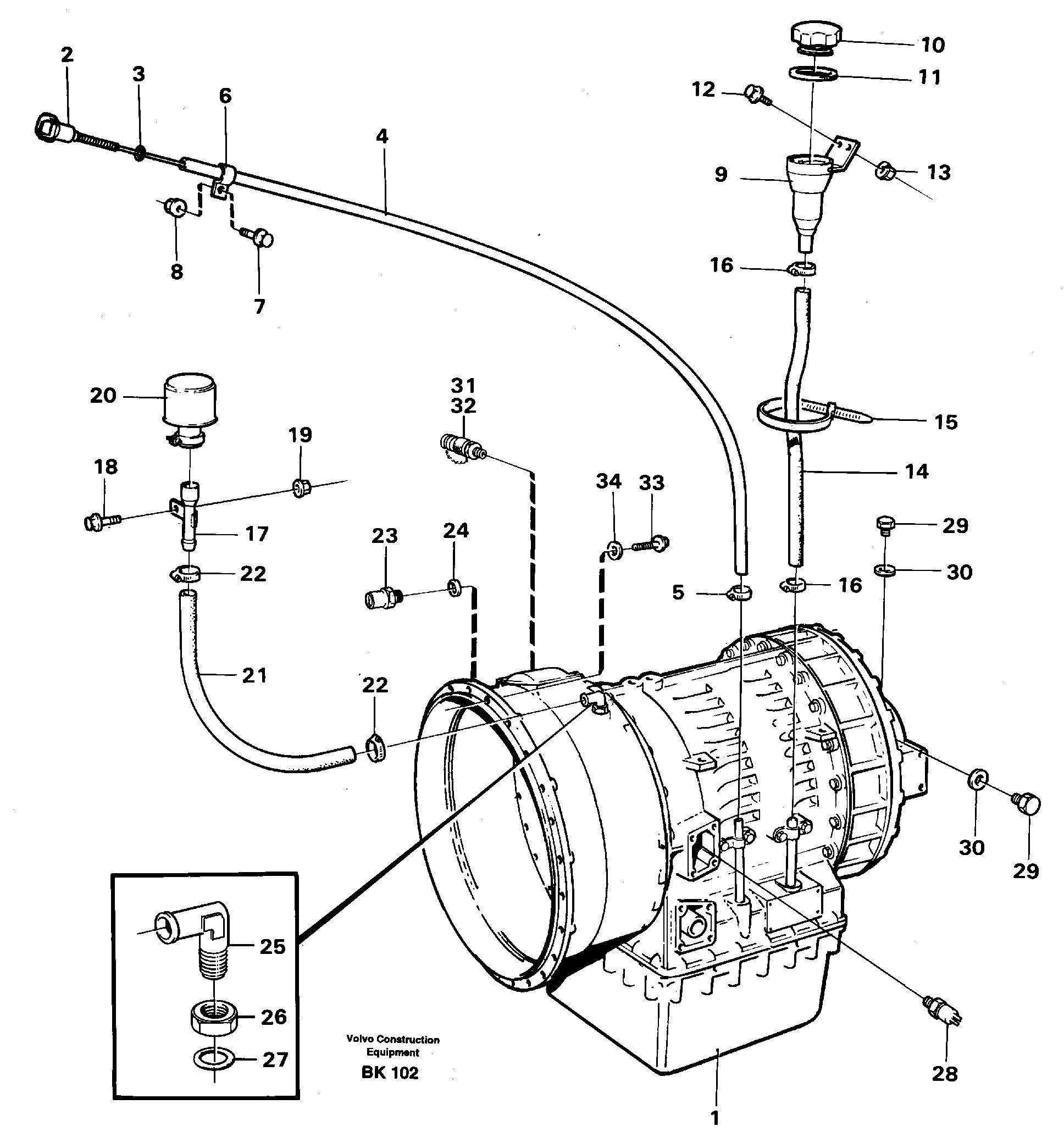 Valve Ass. For Slew VOE11037935 VOLVO