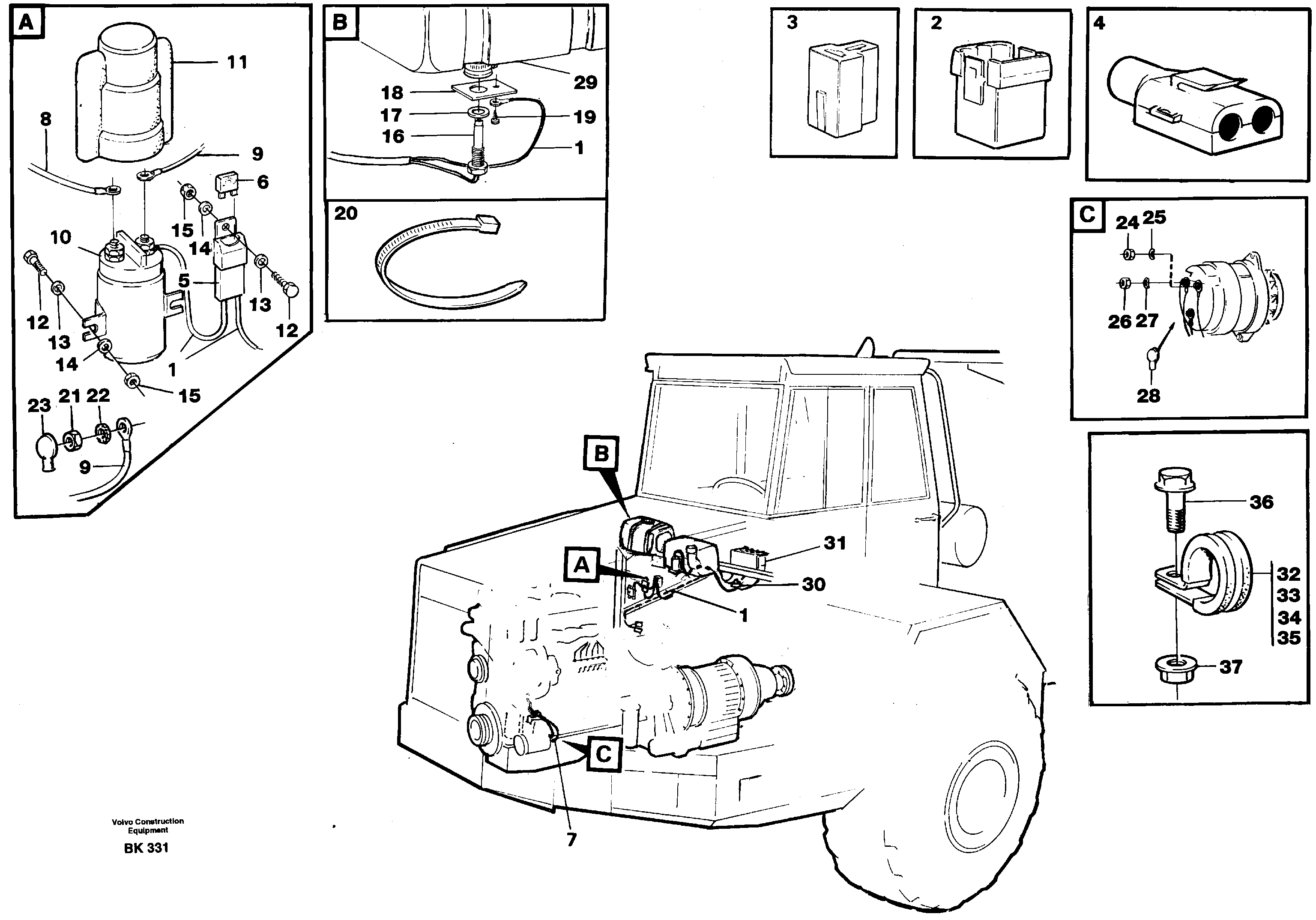Rubber cushion VOE11063238 VOLVO