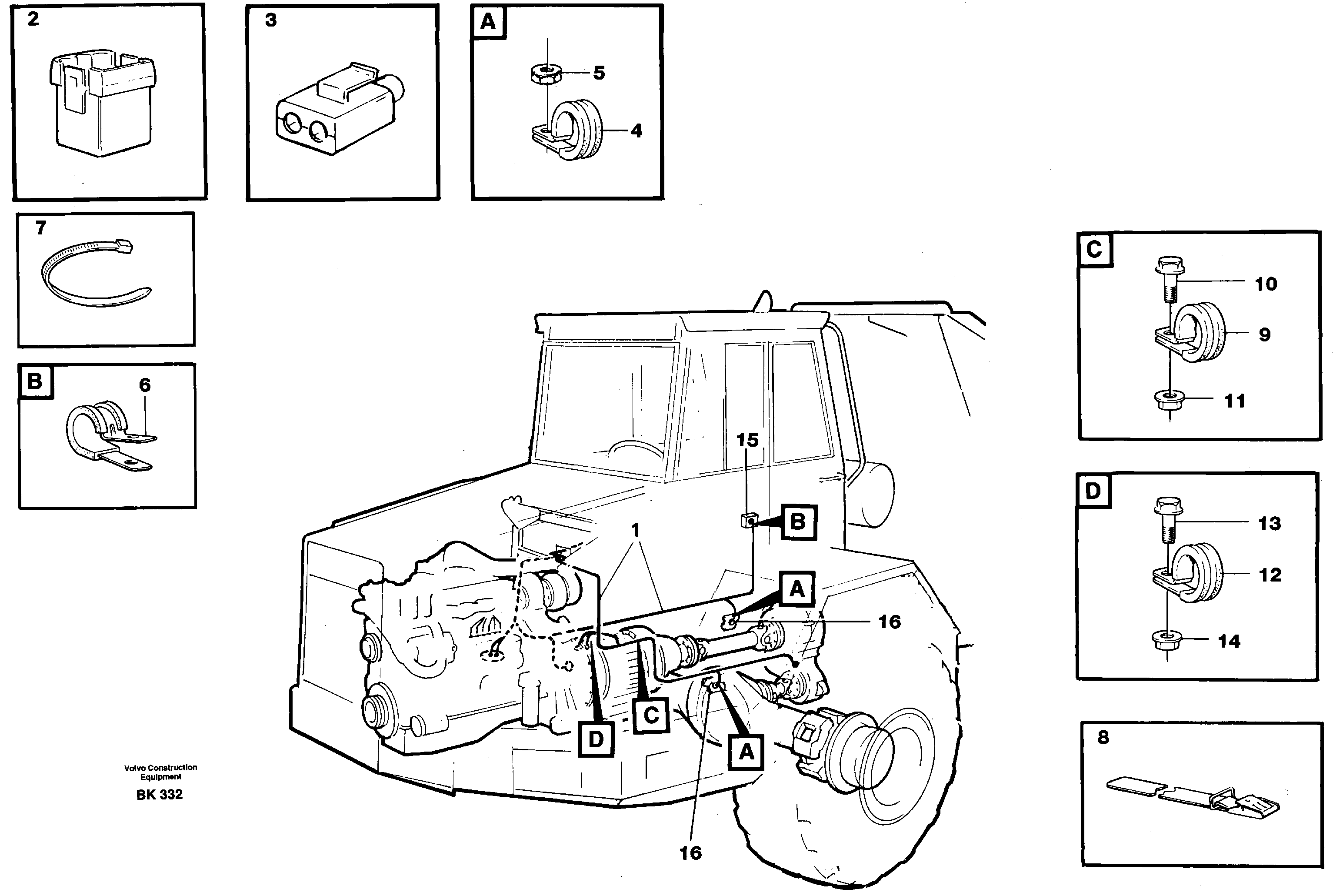 Rubber cushion VOE11062899 VOLVO