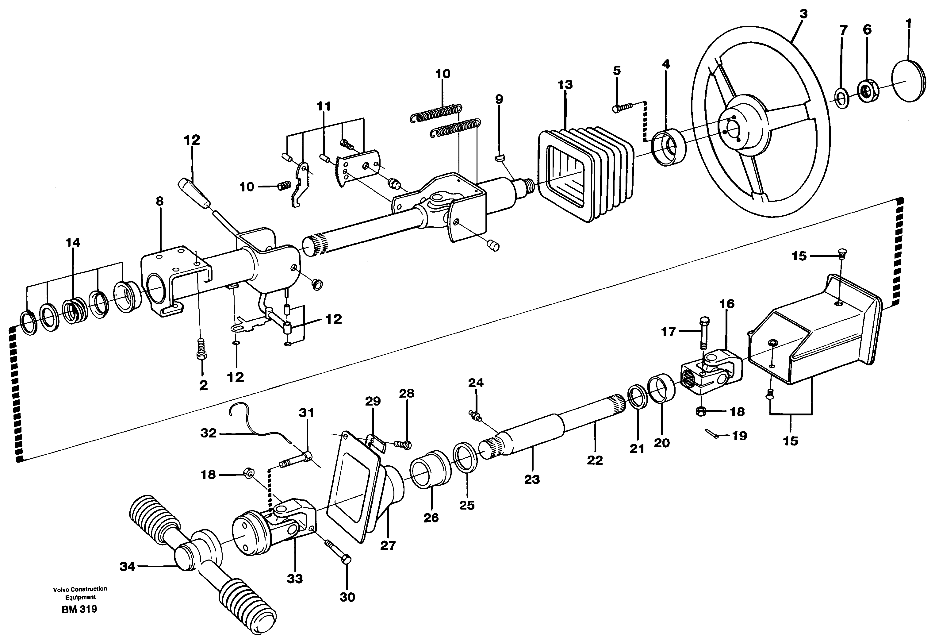 Piston rod VOE11712600 VOLVO