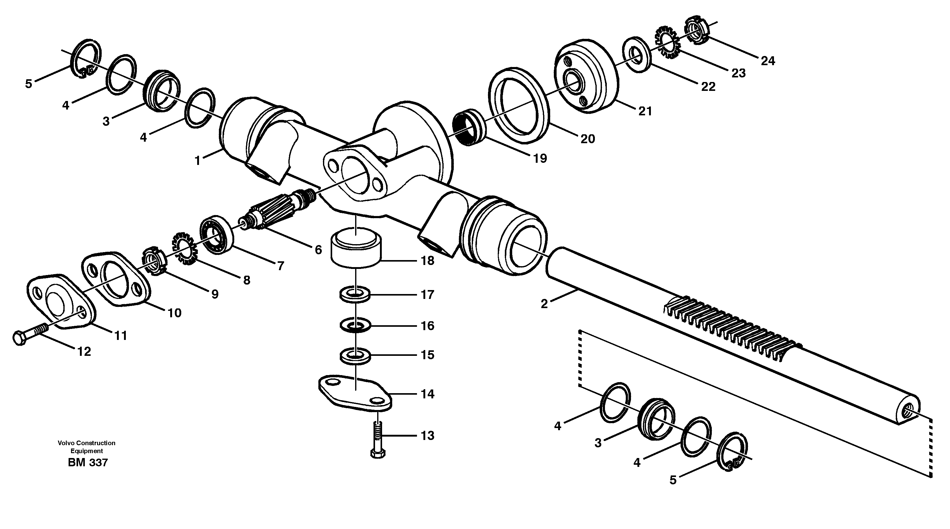 Upholstery Rail VOE907019 VOLVO