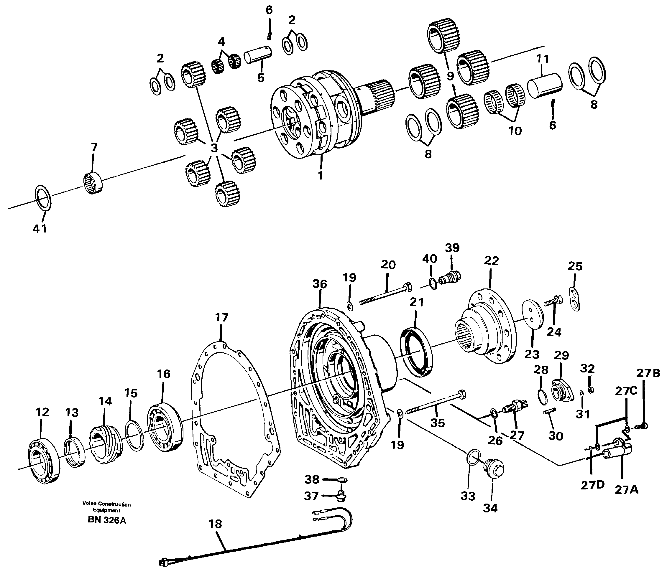 Rubber cushion VOE1663418 VOLVO
