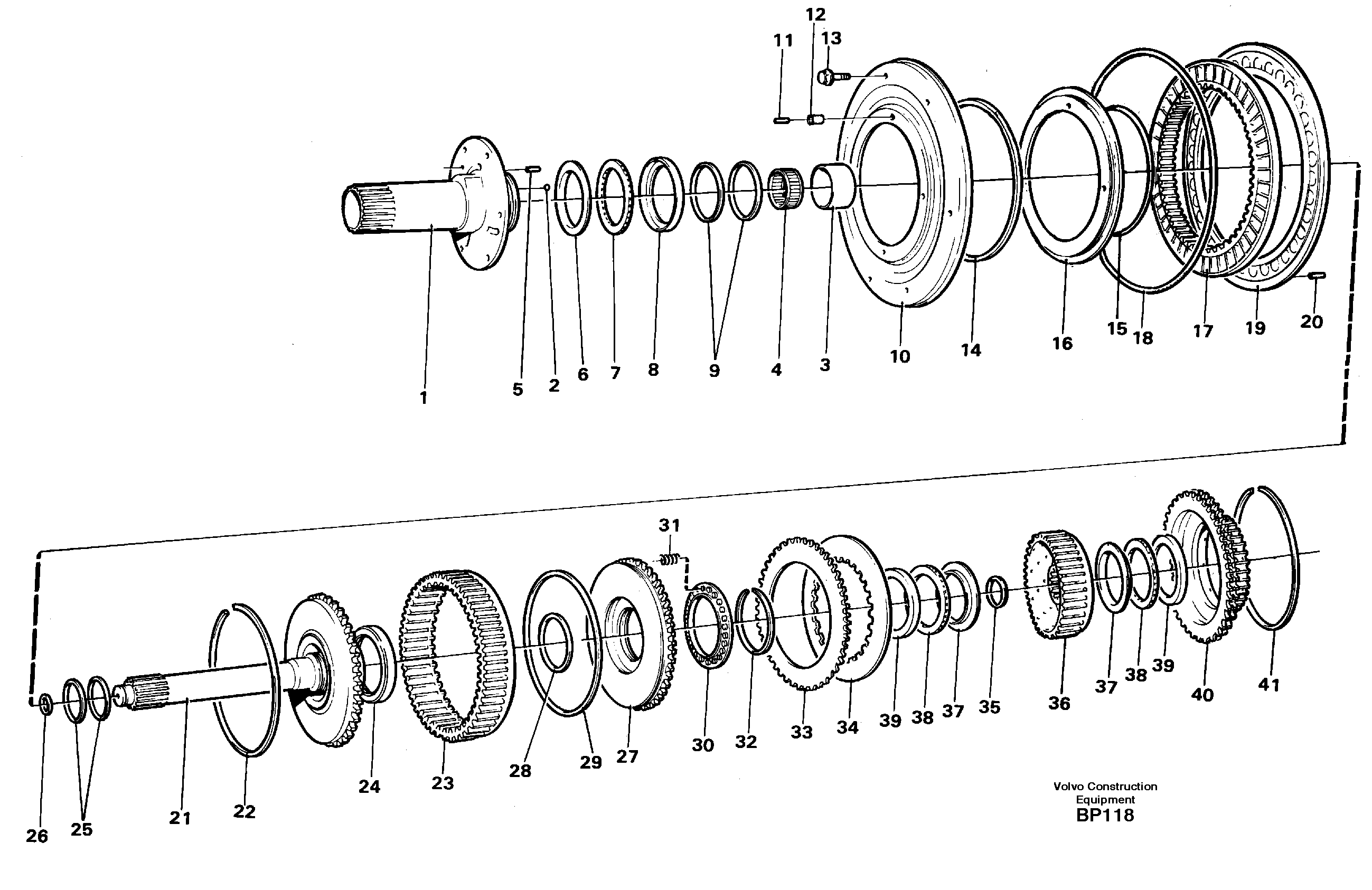 Flange nut VOE11145416 VOLVO