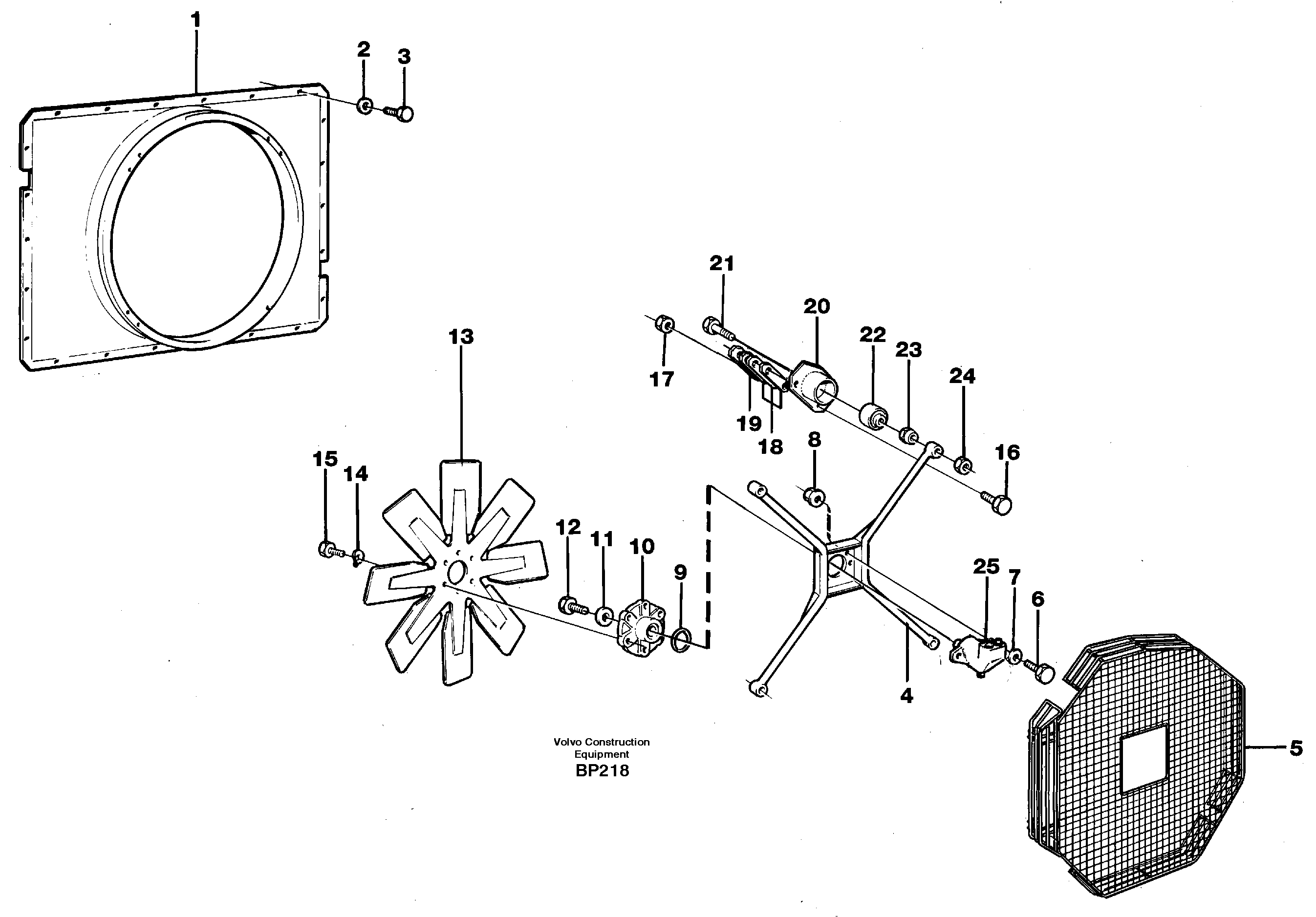 Fan Protector VOE11051390 VOLVO