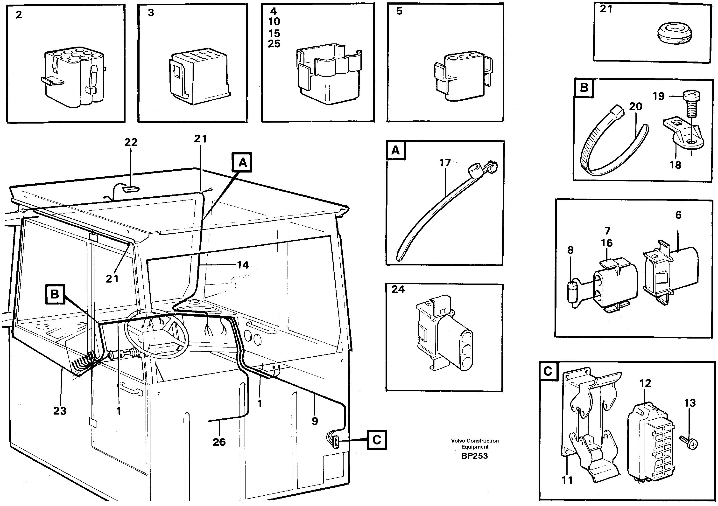 Rubber cushion VOE11063402 VOLVO