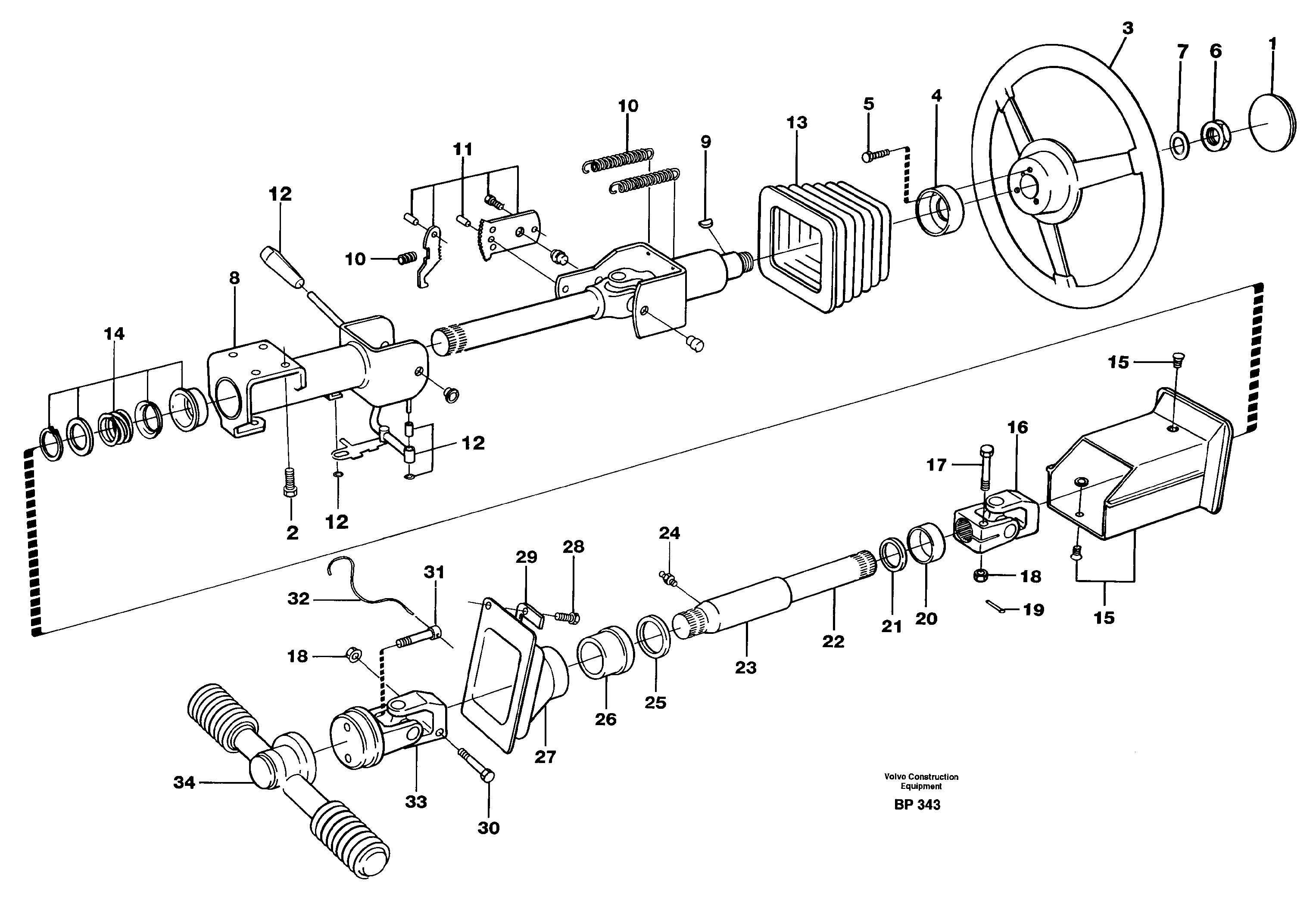 Piston rod VOE11060286 VOLVO