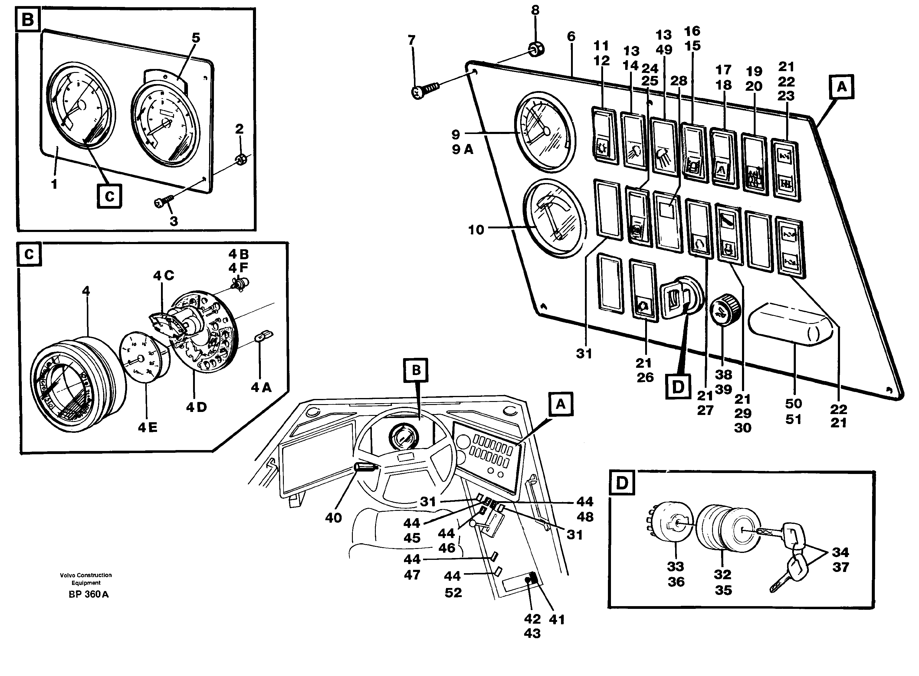 Instrument plate VOE11058968 VOLVO