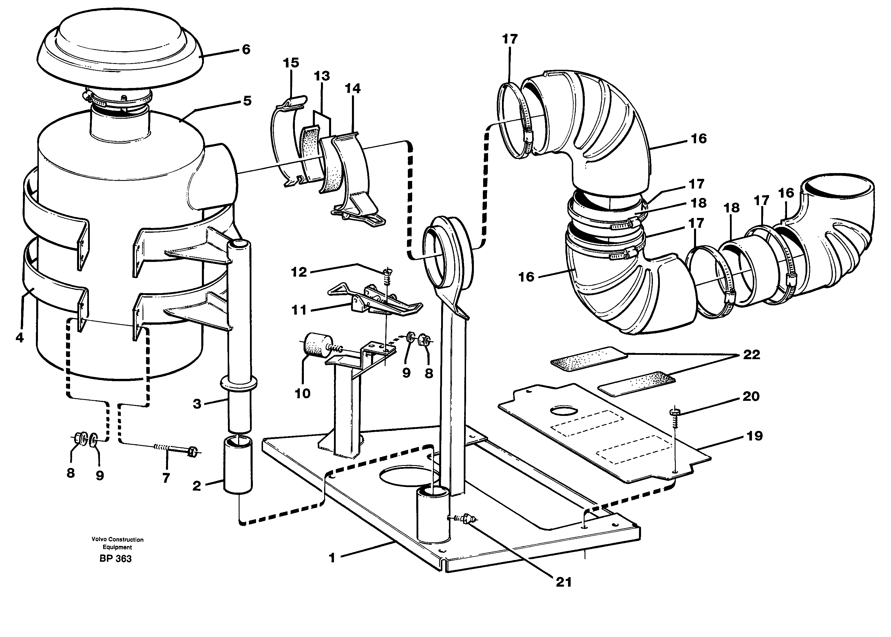 Heating Pipe VOE11064063 VOLVO
