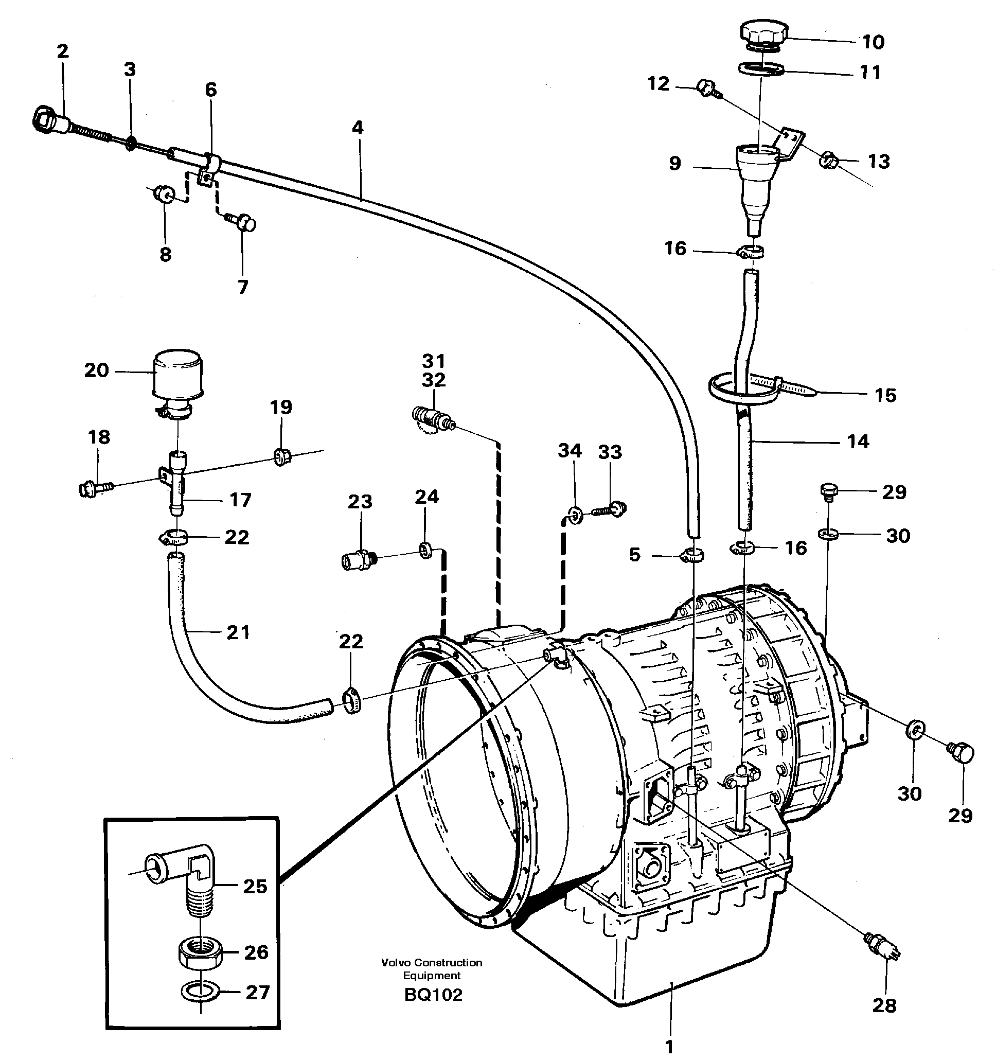 Valve Ass. For Slew VOE11038035 VOLVO