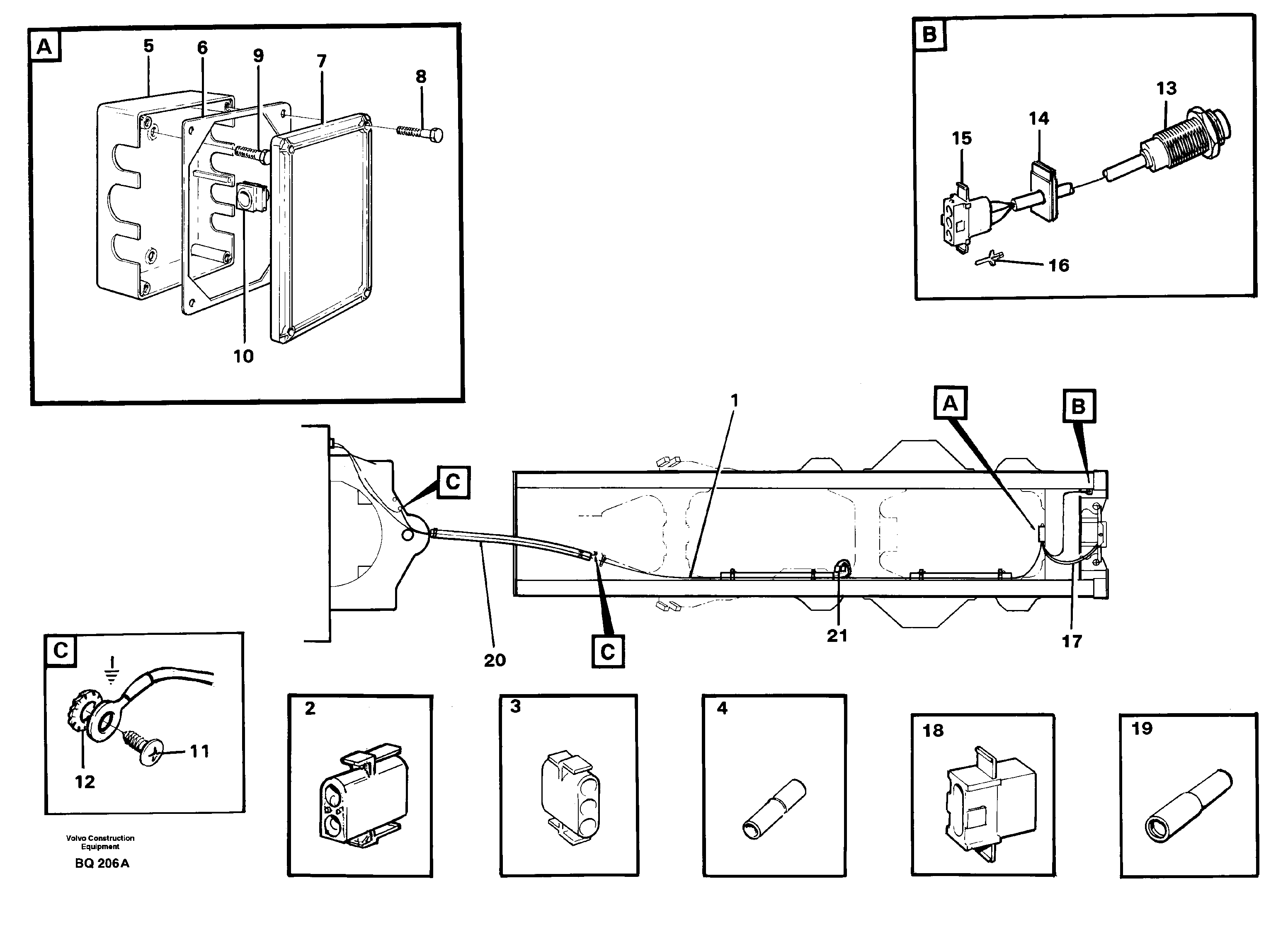 Mounting rail VOE11113497 VOLVO