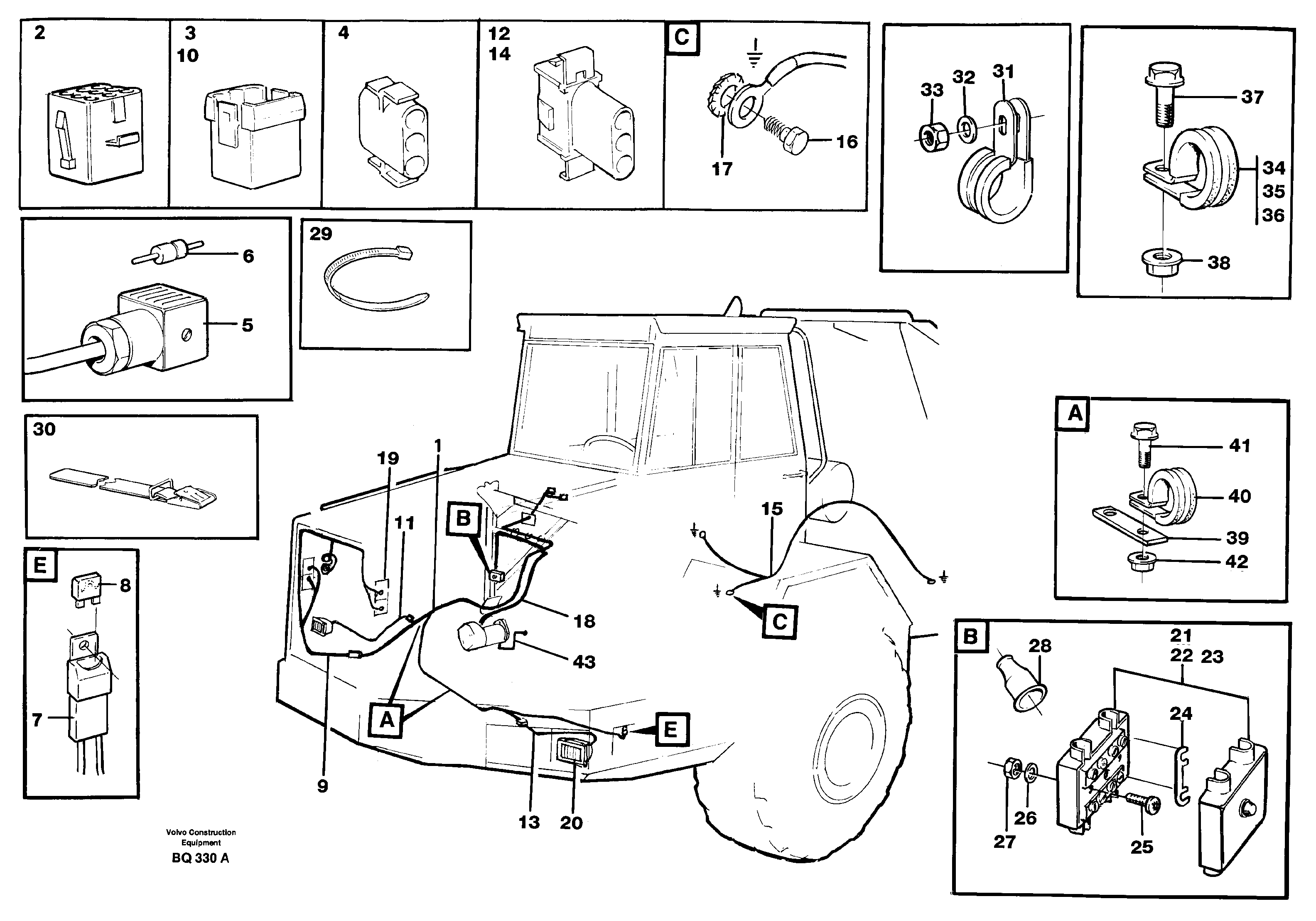 Rubber cushion VOE11063473 VOLVO