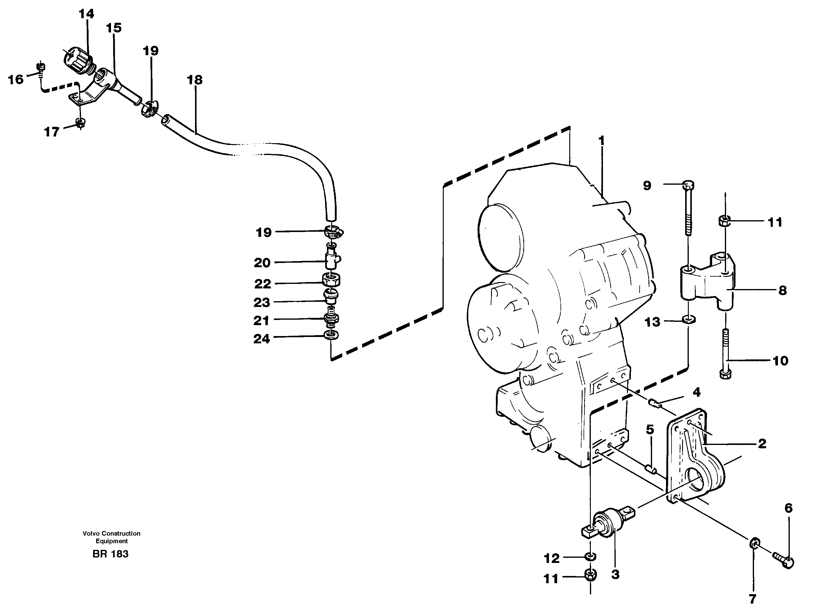 Heating Pipe VOE11060863 VOLVO
