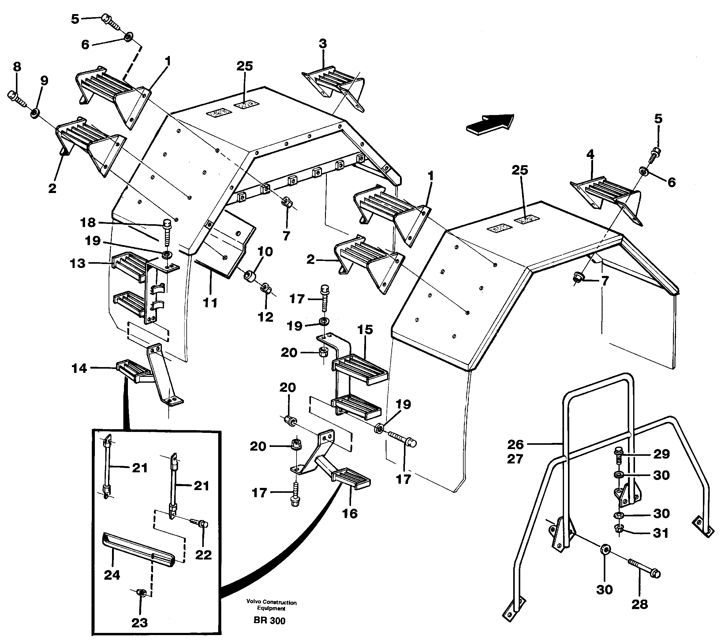 Handrail VOE11060085 VOLVO