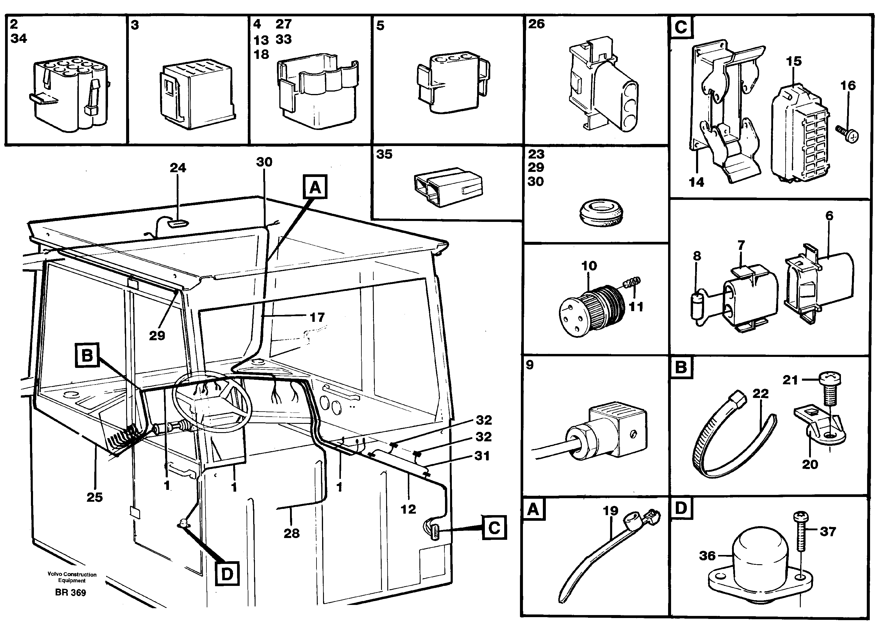 Rubber cushion VOE11063470 VOLVO