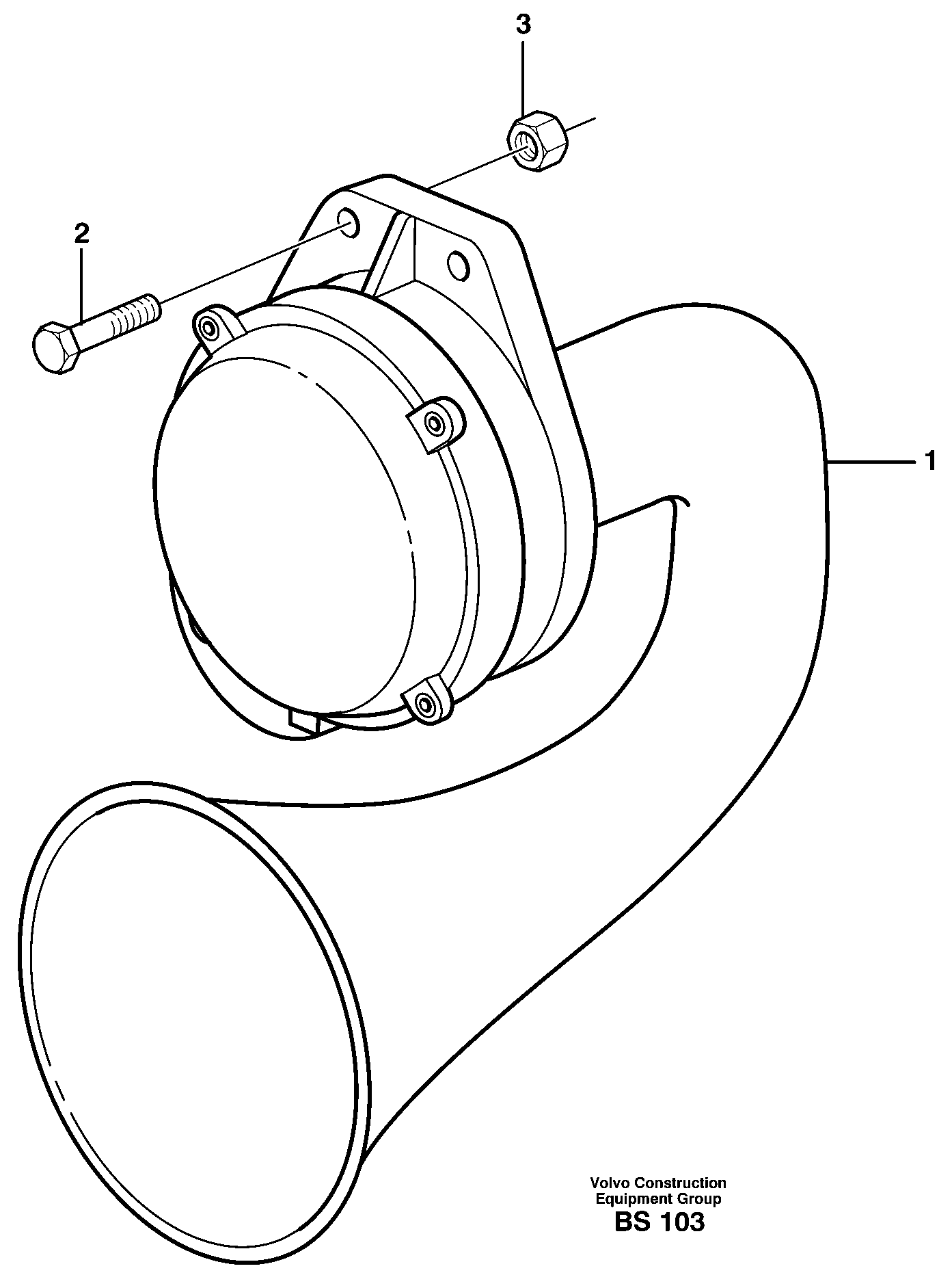 Bearing bushing VOE21246652 VOLVO