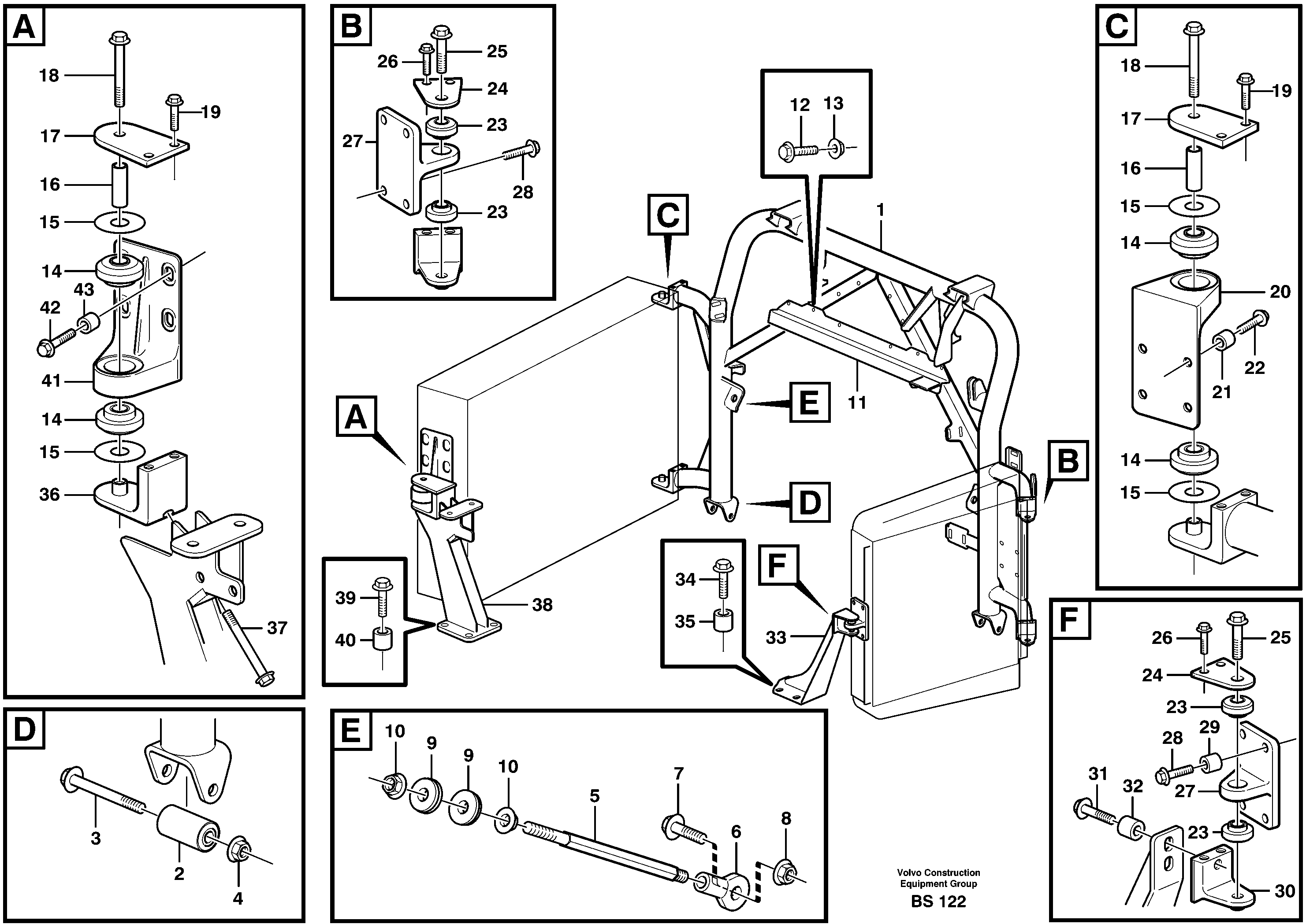 Bracket VOE11115708 VOLVO