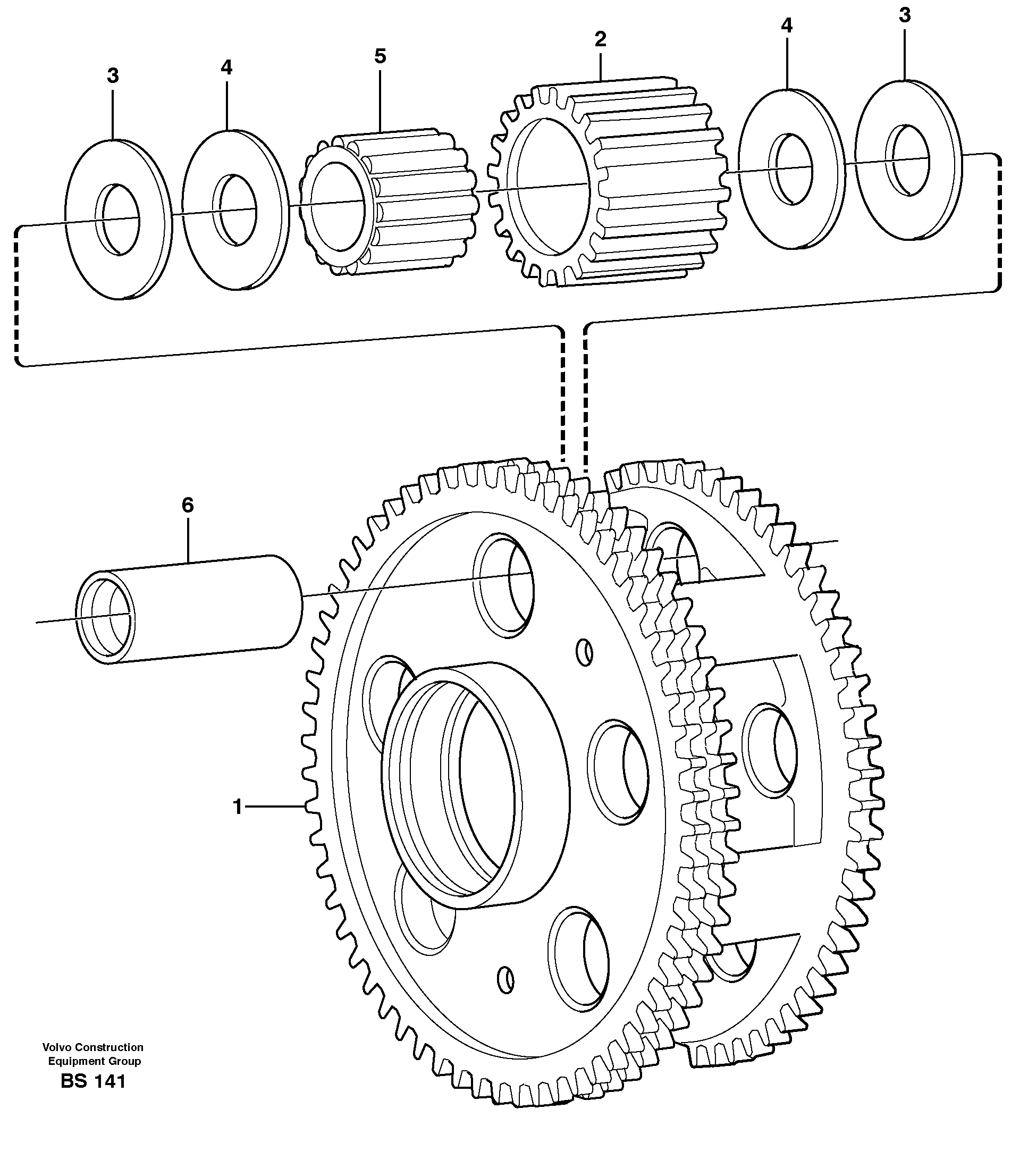 Планетарный комплект VOE11145437 VOLVO