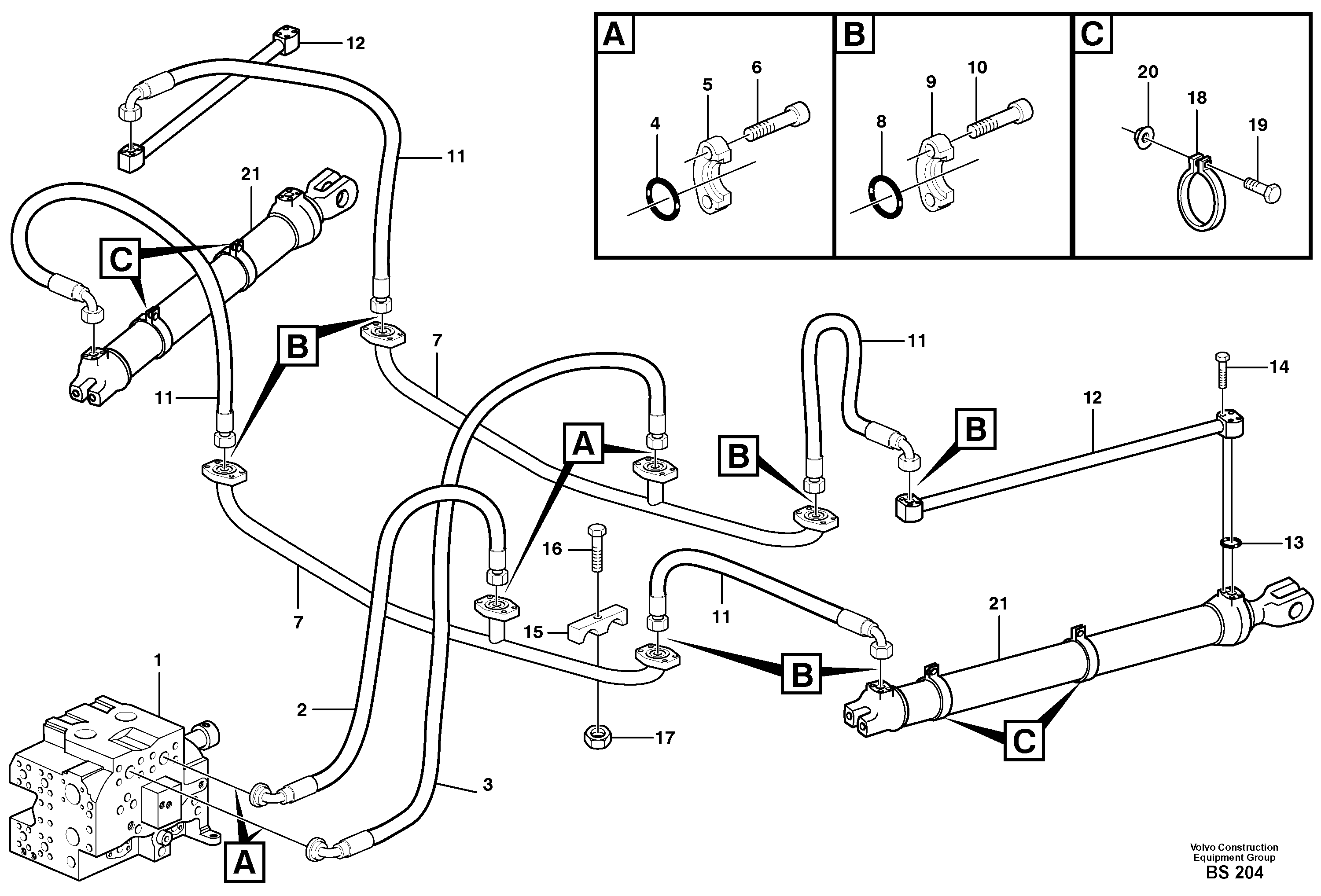 Timing gear casing VOE935634 VOLVO