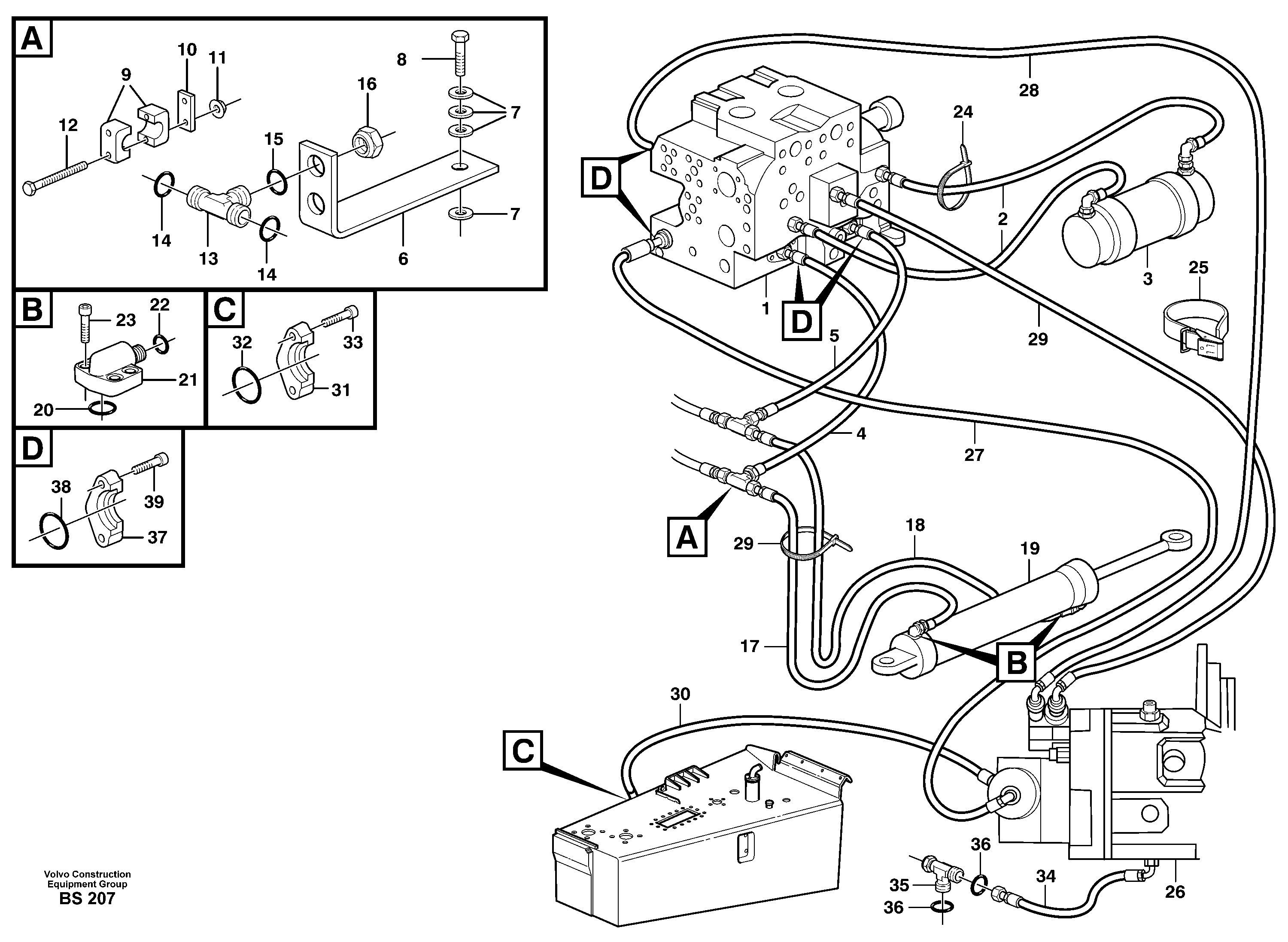 Timing gear casing VOE11192425 VOLVO