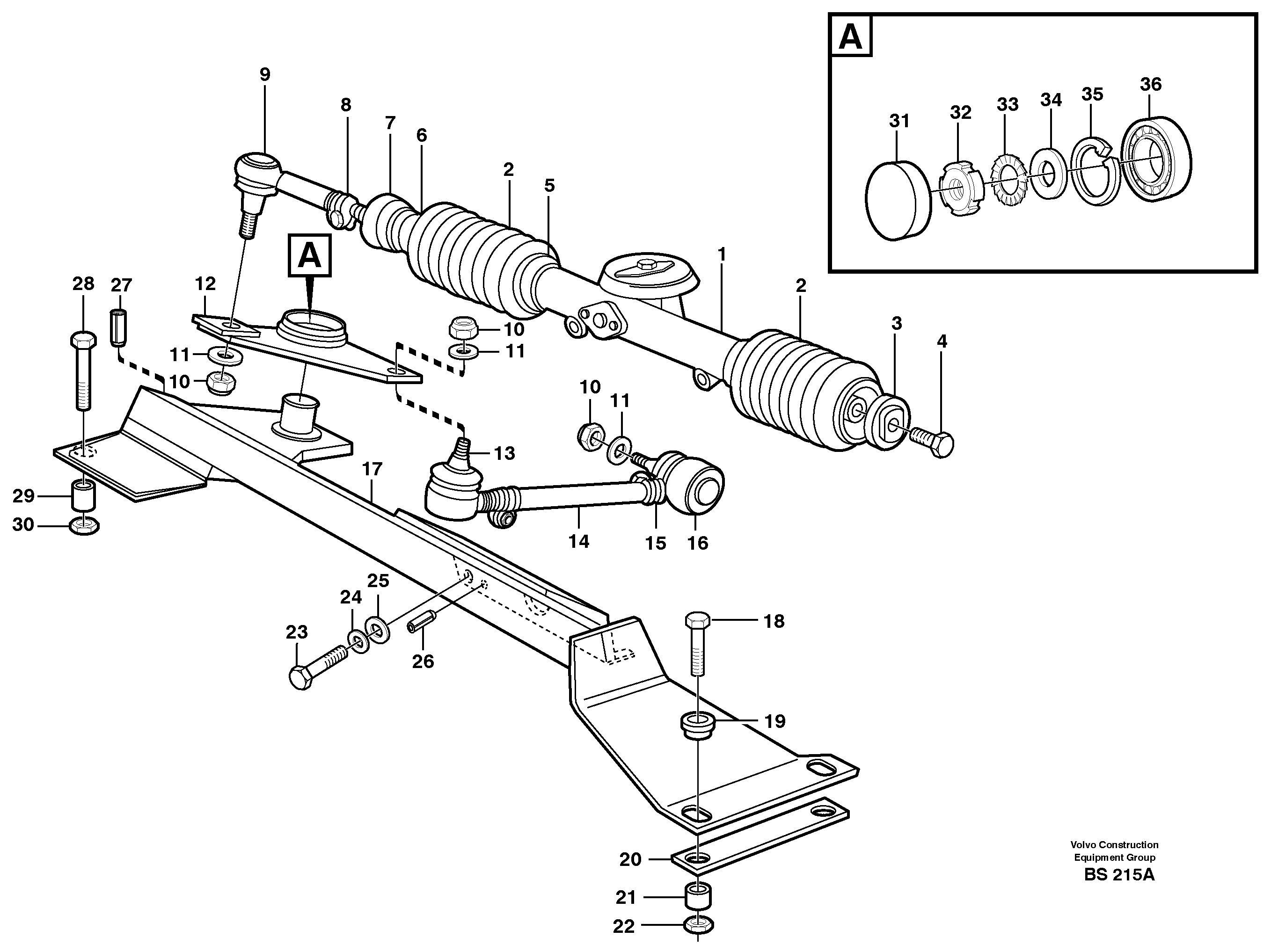 Tubular Stay VOE11064227 VOLVO