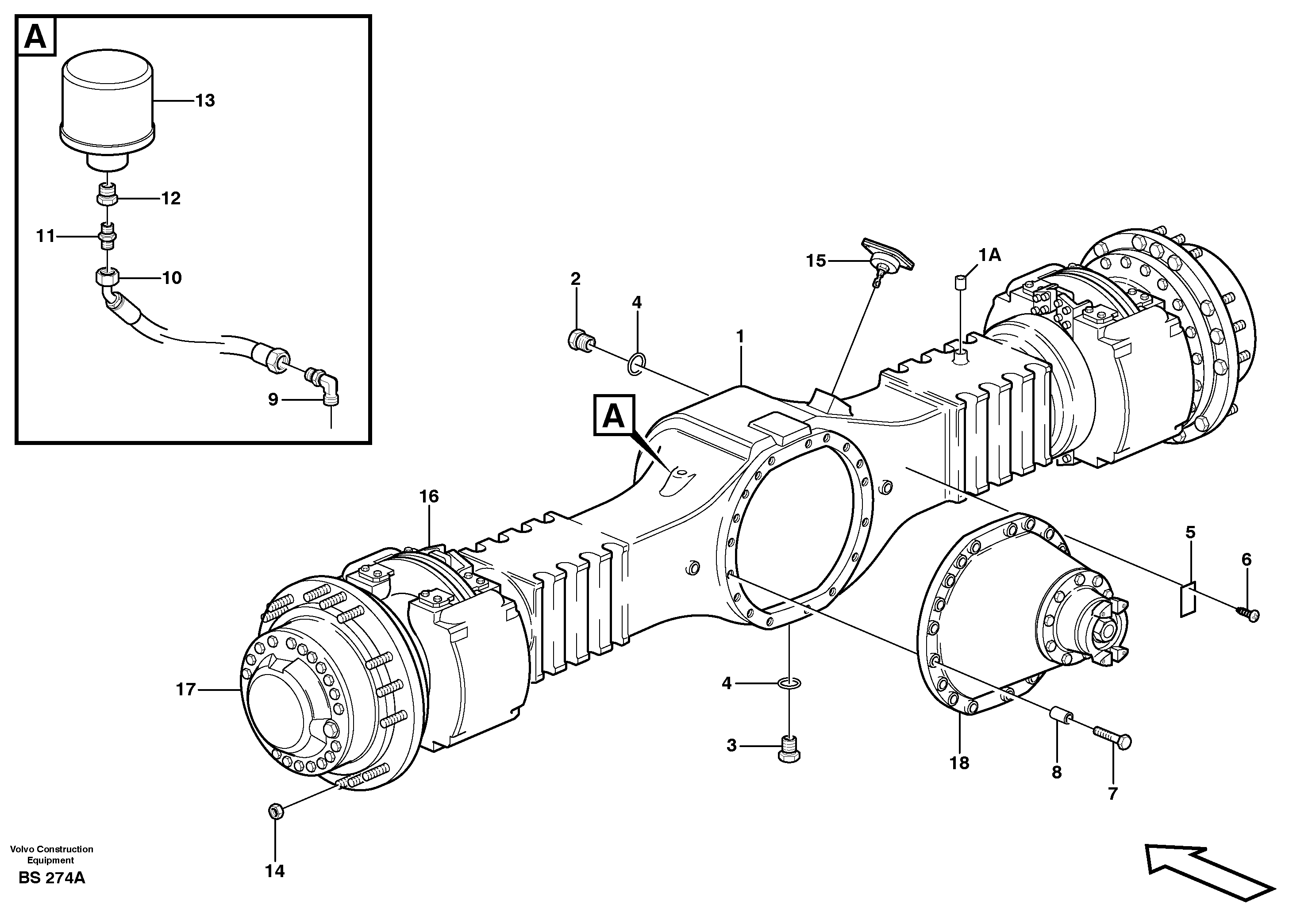 Timing gear casing VOE935681 VOLVO