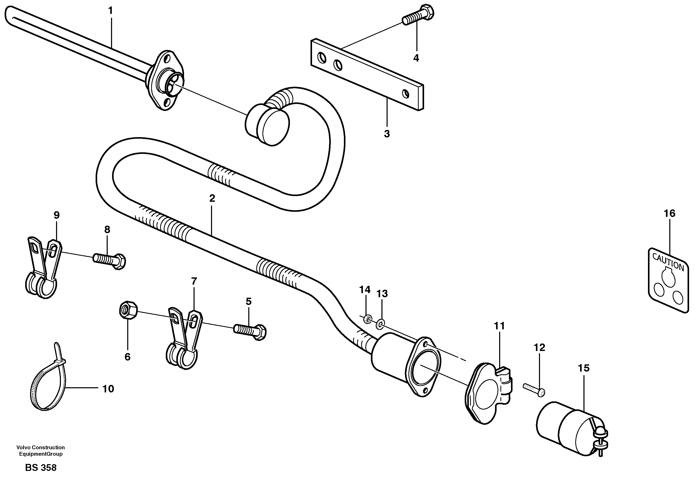 Cable harness VOE11078280 VOLVO