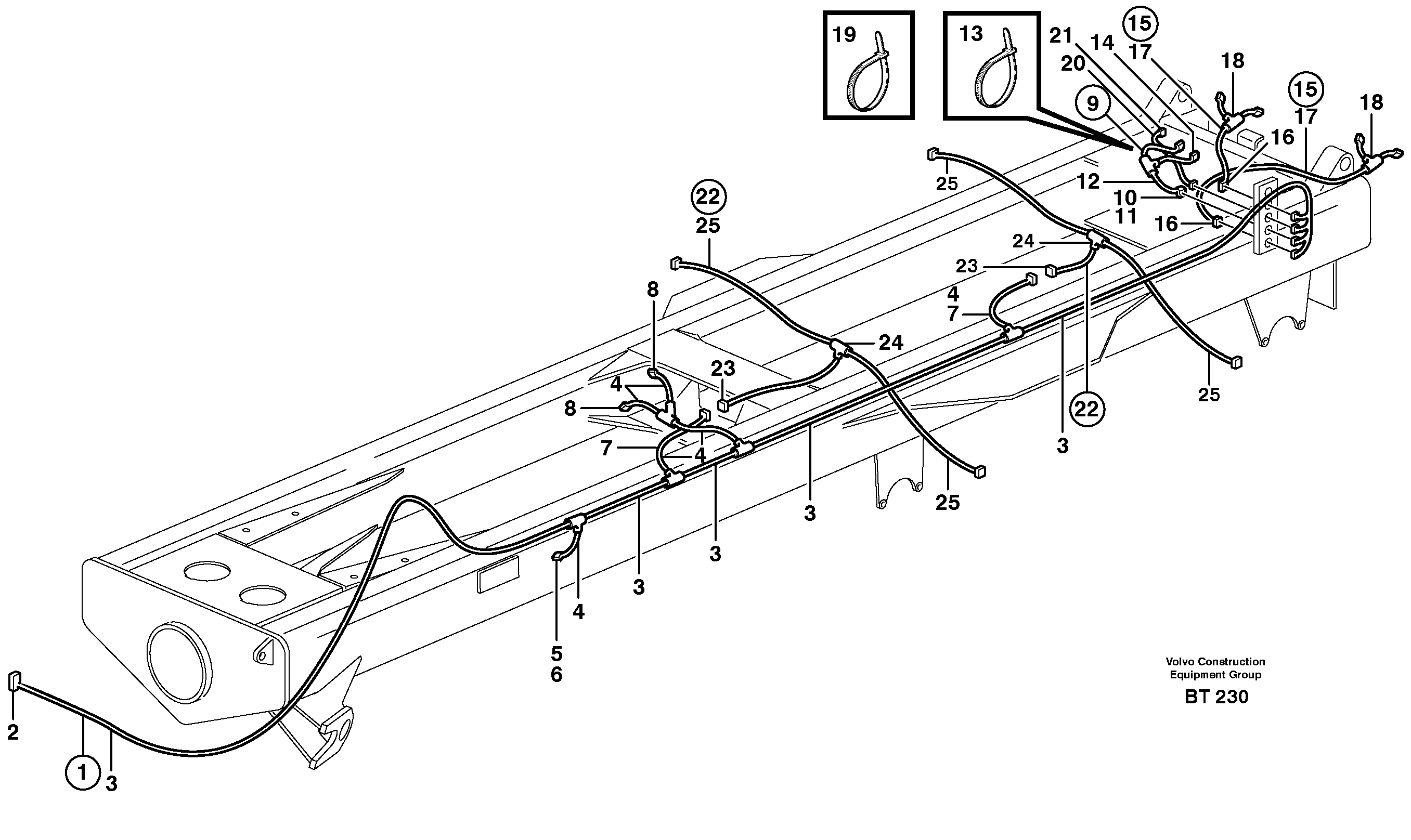 Rubber cushion VOE11115880 VOLVO