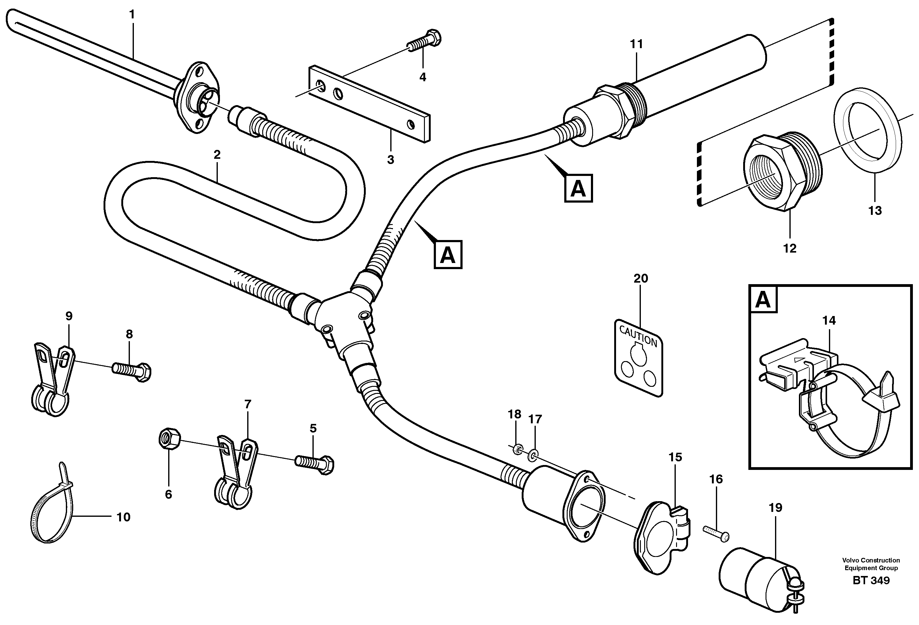 Cable harness VOE11078277 VOLVO