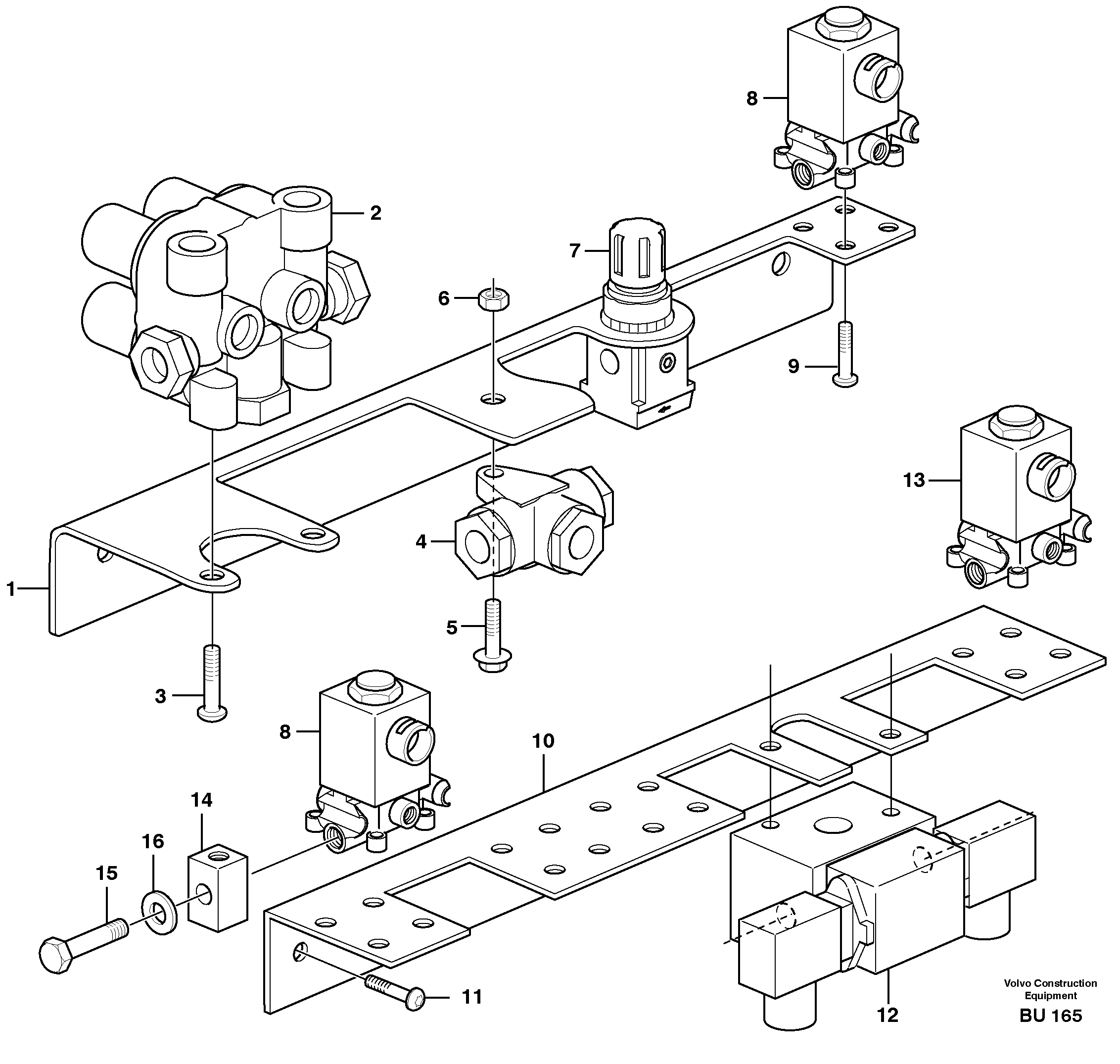 Bracket VOE11115067 VOLVO